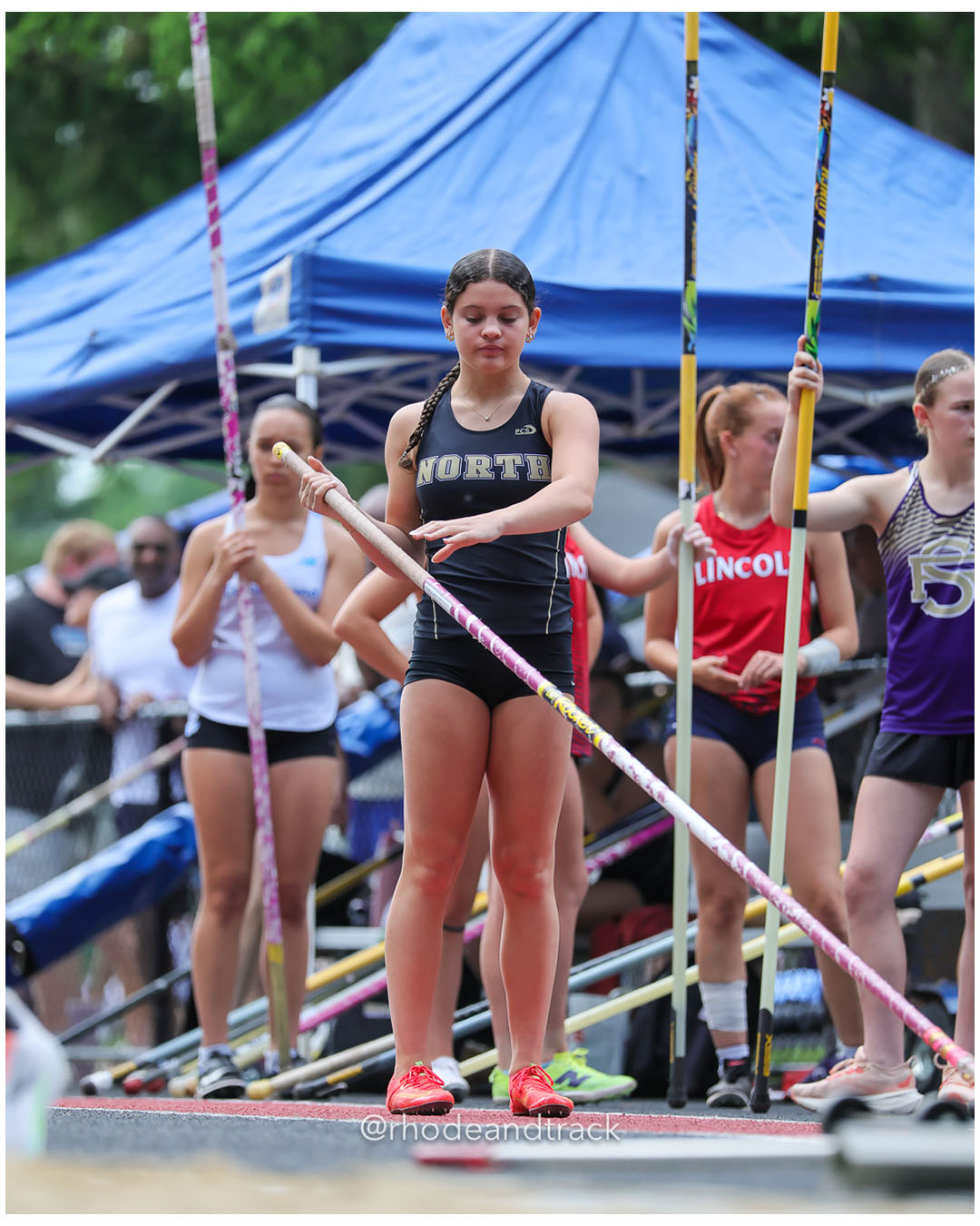 Kaitlyn Droney, North Kingstown High School, 10 - 2026 RI Outdoor Track and Field Championships - Brown Stadium - Providence, Rhode Island - June 06, 2026 File: ./dir-Girls-Pole-Vault/260606-2026-RI-Outdoor-Track-And-Field-State-Championships-Brown-70-296A0393.jpg Kaitlyn Droney, North Kingstown High School, 10 - 2026 RI Outdoor Track and Field Championships - Brown Stadium - Providence, Rhode Island…