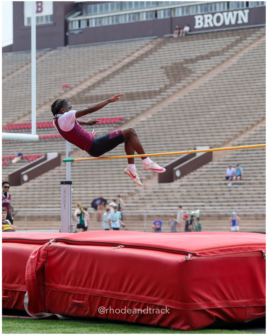 Donald Young, La Salle Academy, 12 - 2026 RI Outdoor Track and Field Championships - Brown Stadium - Providence, Rhode Island - June 06, 2026 File: ./dir-High-Jump/260606-2026-RI-Outdoor-Track-And-Field-State-Championships-Brown-422-296A7231.jpg Donald Young, La Salle Academy, 12 - 2026 RI Outdoor Track and Field Championships - Brown Stadium - Providence, Rhode Island - June 06, 20…