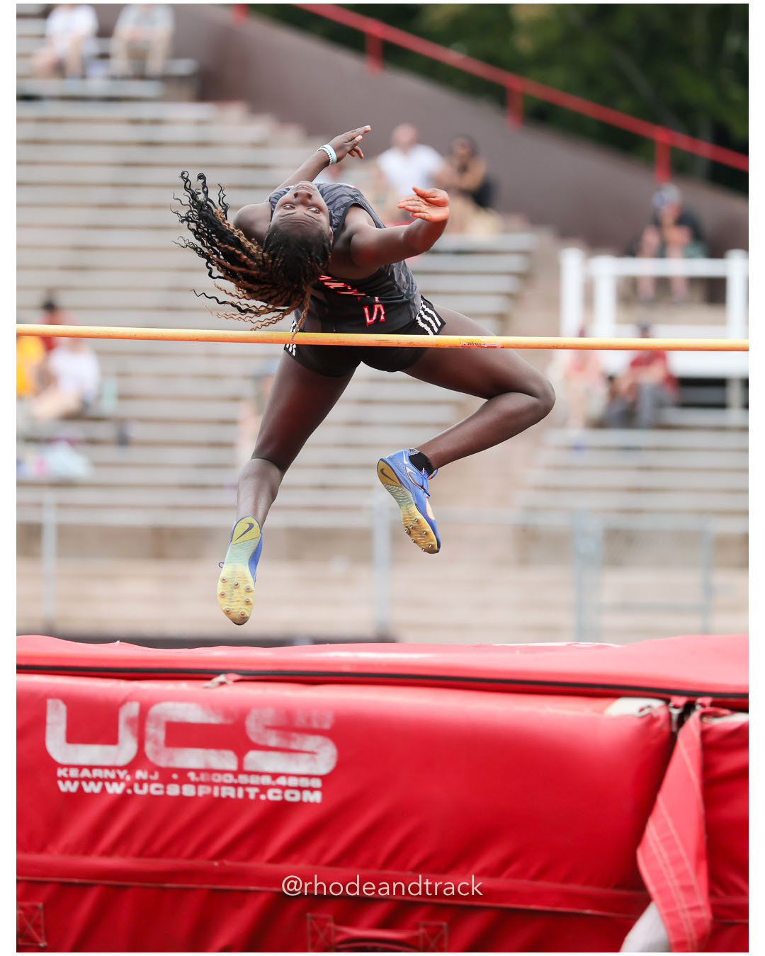 Nini Olawuyi, Exeter-West Greenwich Regional, 12 - 2026 RI Outdoor Track and Field State Championships - Brown Stadium - Providence, Rhode Island - June 06, 2026 File: ./dir-High-Jump/260606-2026-RI-Outdoor-Track-And-Field-State-Championships-Brown-810-296A4949.jpg Nini Olawuyi, Exeter-West Greenwich Regional, 12 - 2026 RI Outdoor Track and Field State Championships - Brown Stadium - Providence, Rhode…