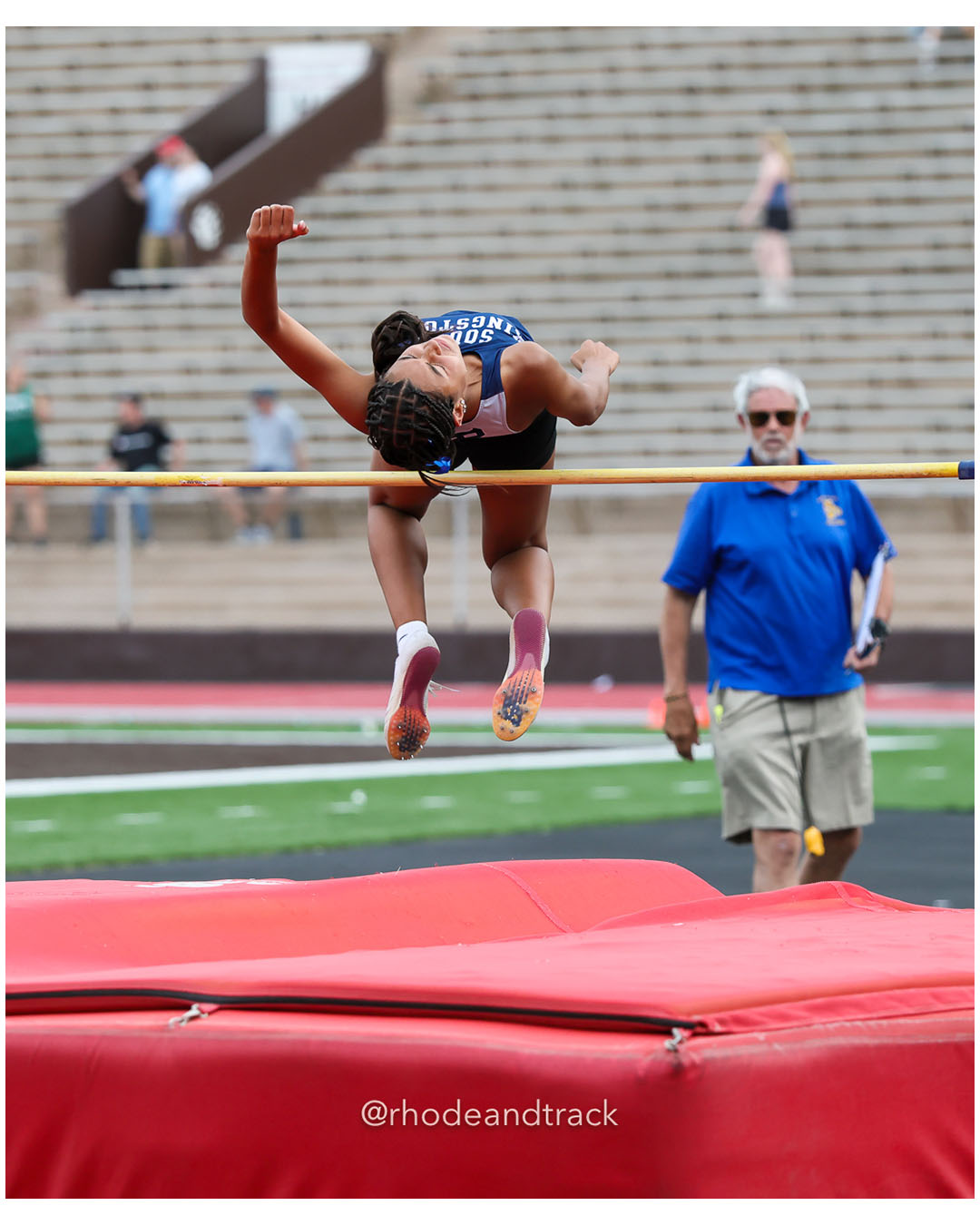 Jasmine Thompson, South Kingstown High School, 12 - 2026 RI Outdoor Track and Field State Championships - Brown Stadium - Providence, Rhode Island - June 06, 2026 File: ./dir-High-Jump/260606-2026-RI-Outdoor-Track-And-Field-State-Championships-Brown-831-296A6037.jpg Jasmine Thompson, South Kingstown High School, 12 - 2026 RI Outdoor Track and Field State Championships - Brown Stadium - Providence, Rhode…