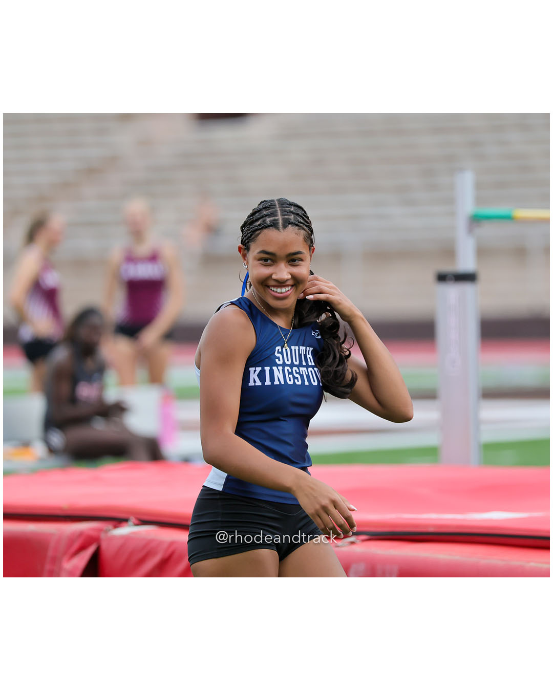 Jasmine Thompson, South Kingstown High School, 12 - 2026 RI Outdoor Track and Field State Championships - Brown Stadium - Providence, Rhode Island - June 06, 2026 File: ./dir-High-Jump/260606-2026-RI-Outdoor-Track-And-Field-State-Championships-Brown-832-296A6113.jpg Jasmine Thompson, South Kingstown High School, 12 - 2026 RI Outdoor Track and Field State Championships - Brown Stadium - Providence, Rhode…