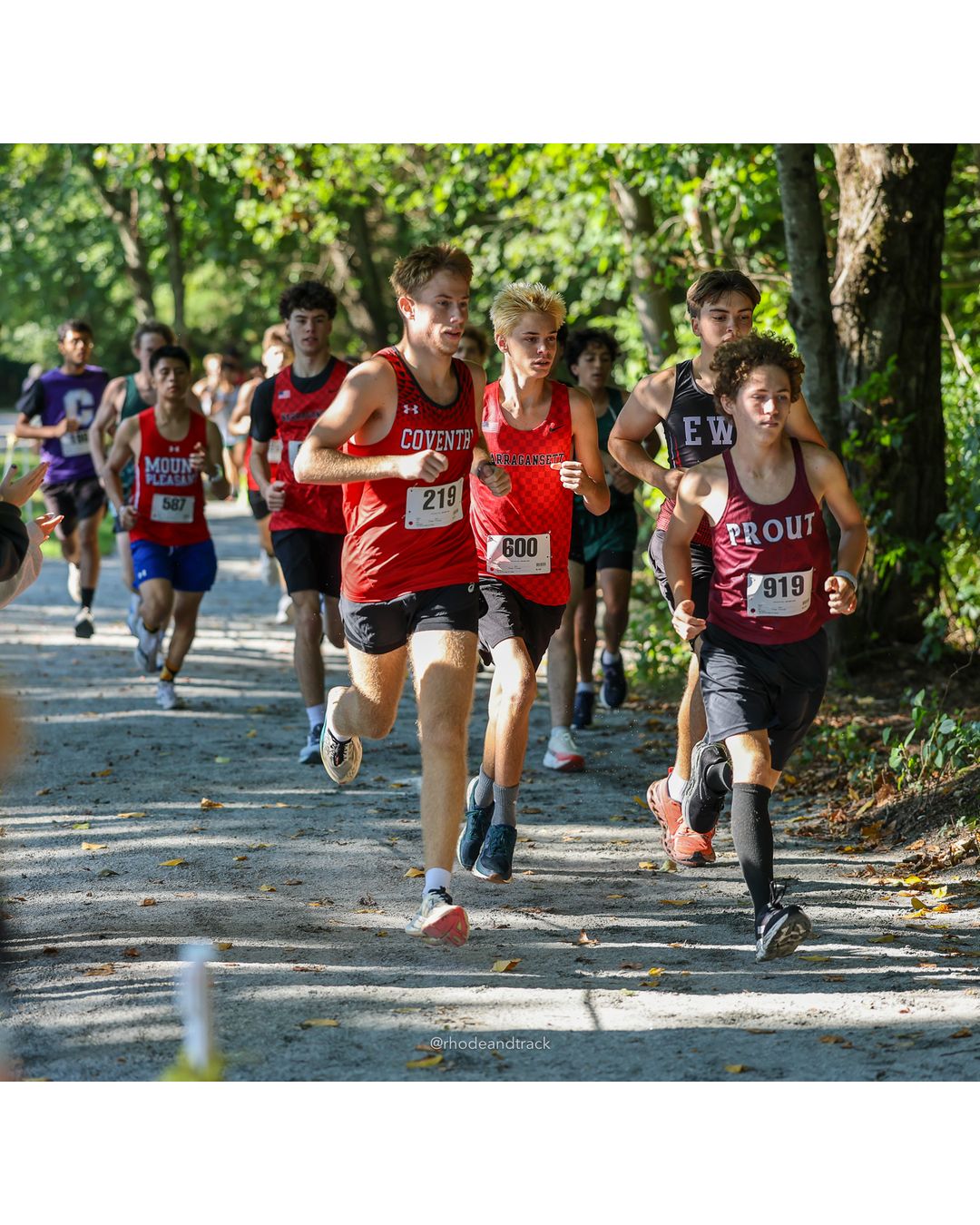 #919 Christian Lombardi, La Salle Academy, 5k Run - Boys (W Johnston), P64, 21:57.73 - #219 Reese Blackmar, Coventry High School, 5k Run -…