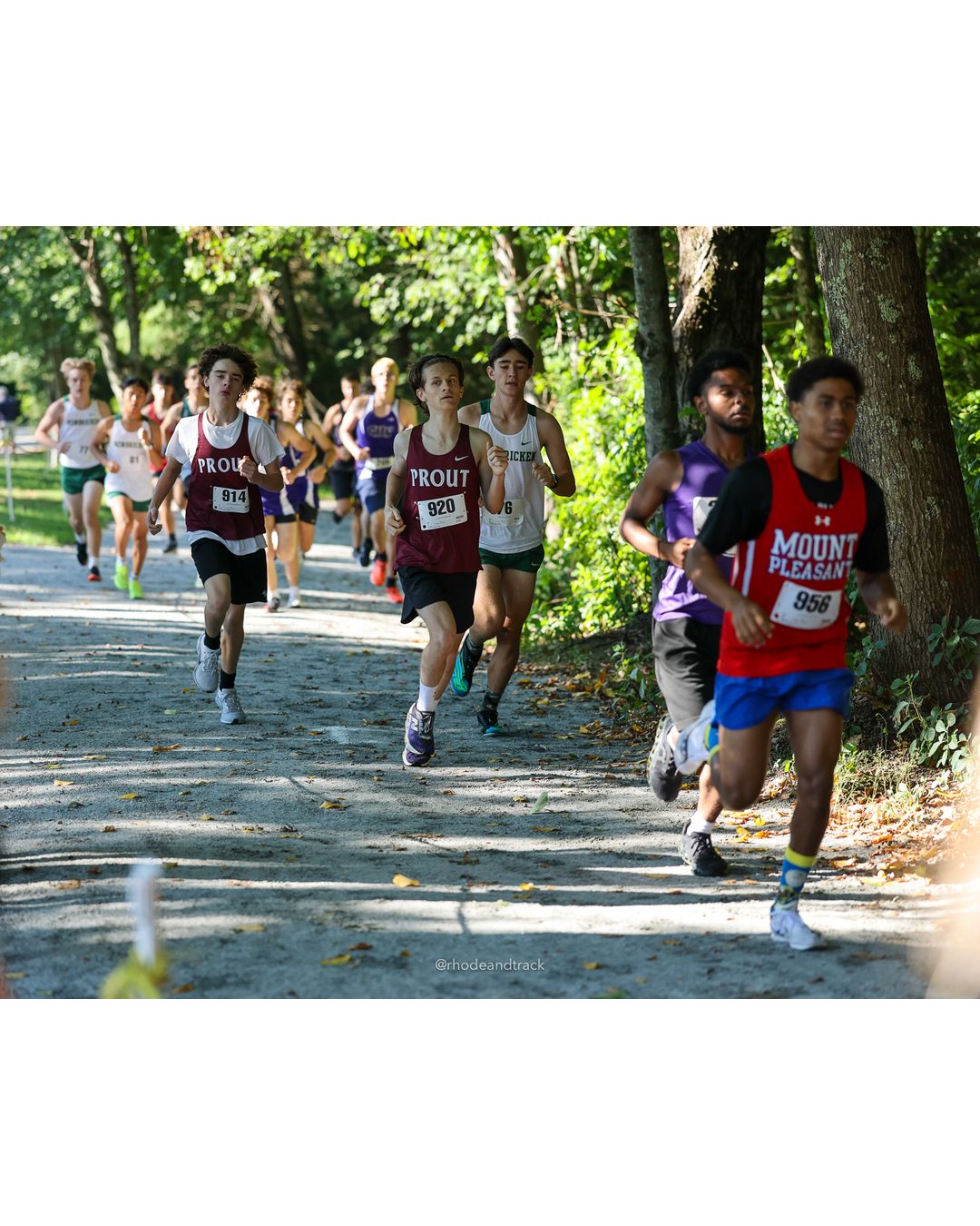#956 Randy Rosario, Mount Pleasant High School, 5k Run - Boys (W Johnston), P86, 24:52.52; #920 Max Marinello, La Salle Academy, 5k Run - B…