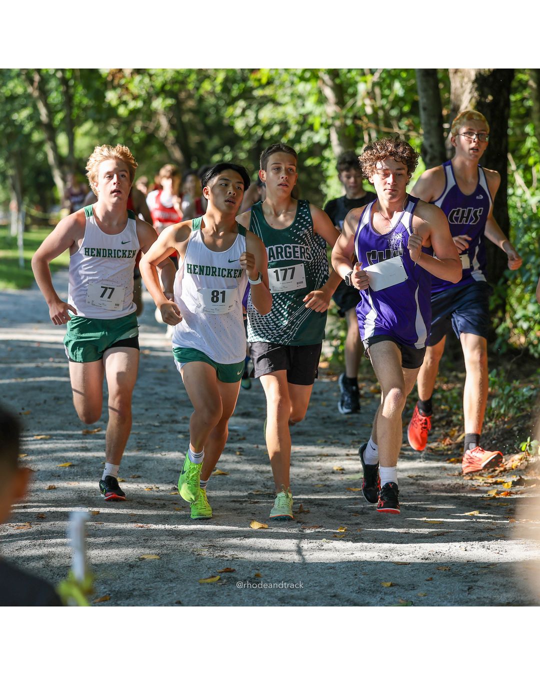 #177 Mason Thorp, Chariho High School, 5k Run - Boys (W Johnston), P67, 22:20.73, #81 Justin Keang, Bishop Hendricken High School, 5k Run -…
