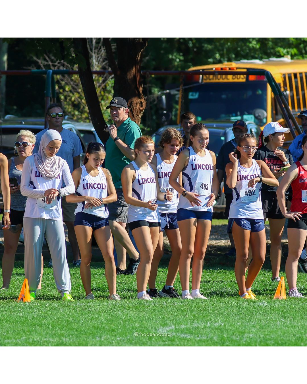 #492 Sophia DeSimone, Lincoln High School, 5k Run - Girls (Roy), P13, 21:47.37 - #492 Sophia DeSimone, Lincoln High School, 5k Run - Girls (Roy), P13, 21:47.37; #493 Meredith Evans, Lincoln High School, 5k Run - Girls (Roy), P15, 22:11.47 - 2026 Injury Fund Carnival XC - Deerfield Park - Greenville, Rhode Island - September 05, 2026 File: ./dir-2-5k_Run-Girls-Roy/260905-2026-injury-fund-xc-deerfield-park-202-8P0A0069.jpg #492 Sophia DeSimone, Lincoln High School, 5k Run - Girls (Roy), P13, 21:47.37 - #492 Sophia DeSimone, Lincoln High School, 5k Run - Girls…