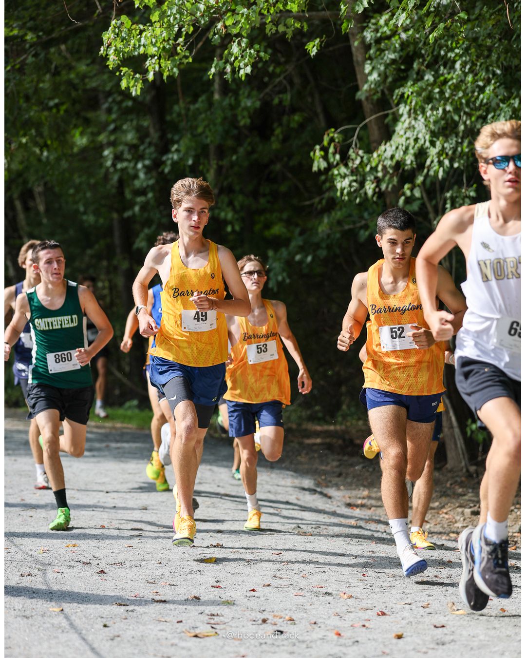 #860 Hunter Vallee, Smithfield High School, 5k Run - Boys (K Johnston), P17, 17:54.47; #52 Brooks Mello, Barrington High School, 5k Run - Boys (K Johnston), P1, 16:10.28; #49 Brady Martin, Barrington High School, 5k Run - Boys (K Johnston), P13, 17:42.47 - #860 Hunter Vallee, Smithfield High School, 5k Run - Boys (K Johnston), P17, 17:54.47; #52 Brooks Mello, Barrington High School, 5k Run - Boys (K Johnston), P1, 16:10.28; #49 Brady Martin, Barrington High School, 5k Run - Boys (K Johnston), P13, 17:42.47 - 2026 Injury Fund Carnival XC - Deerfield Park - Greenville, Rhode Island - September 05, 2026 File: ./dir-3-5k_Run-Boys-K_Johnston/260905-2026-injury-fund-xc-deerfield-park-285-398A6534.jpg #860 Hunter Vallee, Smithfield High School, 5k Run - Boys (K Johnston), P17, 17:54.47; #52 Brooks Mello, Barrington High School, 5k Run - B…