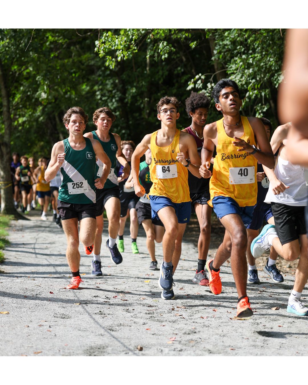 #40 Sid Hariharan, Barrington High School, 5k Run - Boys (K Johnston), P61, 20:30.84; #252 Jackson Mcconnell, Cranston East High School, 5k Run - Boys (K Johnston), P49, 19:57.97; #64 Ben Valdez, Barrington High School, 5k Run - Boys (K Johnston), P42, 19:31.72 - #40 Sid Hariharan, Barrington High School, 5k Run - Boys (K Johnston), P61, 20:30.84 - 2026 Injury Fund Carnival XC - Deerfield Park - Greenville, Rhode Island - September 05, 2026 File: ./dir-3-5k_Run-Boys-K_Johnston/260905-2026-injury-fund-xc-deerfield-park-300-398A6719.jpg #40 Sid Hariharan, Barrington High School, 5k Run - Boys (K Johnston), P61, 20:30.84; #252 Jackson Mcconnell, Cranston East High School, 5k…