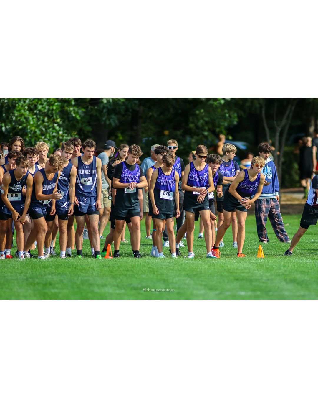 #888 Abrahim Ghamrawi, La Salle Academy, 5k Run - Boys (K Johnston), P19, 18:13.04; #880 Sean Harrington, South Kingstown High School, 5k Run - Boys (K Johnston), P28, 18:59.21 - #576 Adam Cobb, Mount Hope High School, 5k Run - Boys (K Johnston), P43, 19:36.41; #880 Sean Harrington, South Kingstown High School, 5k Run - Boys (K Johnston), P28, 18:59.21; #888 Abrahim Ghamrawi, La Salle Academy, 5k Run - Boys (K Johnston), P19, 18:13.04 - 2026 Injury Fund Carnival XC - Deerfield Park - Greenville, Rhode Island - September 05, 2026 File: ./dir-3-5k_Run-Boys-K_Johnston/260905-2026-injury-fund-xc-deerfield-park-328-8P0A0204.jpg #888 Abrahim Ghamrawi, La Salle Academy, 5k Run - Boys (K Johnston), P19, 18:13.04; #880 Sean Harrington, South Kingstown High School, 5k R…