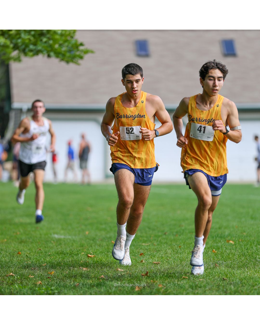 #41 Ryan Hurlock, Barrington High School, 5k Run - Boys (K Johnston), P2, 16:29.15; #52 Brooks Mello, Barrington High School, 5k Run - Boys (K Johnston), P1, 16:10.28 - #41 Ryan Hurlock, Barrington High School, 5k Run - Boys (K Johnston), P2, 16:29.15; #52 Brooks Mello, Barrington High School, 5k Run - Boys (K Johnston), P1, 16:10.28 - 2026 Injury Fund Carnival XC - Deerfield Park - Greenville, Rhode Island - September 05, 2026 File: ./dir-3-5k_Run-Boys-K_Johnston/260905-2026-injury-fund-xc-deerfield-park-333-398A6912.jpg #41 Ryan Hurlock, Barrington High School, 5k Run - Boys (K Johnston), P2, 16:29.15; #52 Brooks Mello, Barrington High School, 5k Run - Boys…
