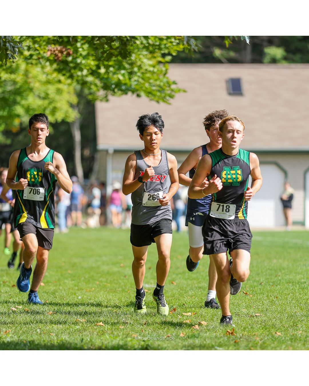 #718 Cameron Welch, North Smithfield High School, 5k Run - Boys (K Johnston), P94, 22:41.91; #266 Taie Chong, Cranston West HS, 5k Run - Boys (K Johnston), P81, 21:40.60 - #718 Cameron Welch, North Smithfield High School, 5k Run - Boys (K Johnston), P94, 22:41.91 - 2026 Injury Fund Carnival XC - Deerfield Park - Greenville, Rhode Island - September 05, 2026 File: ./dir-3-5k_Run-Boys-K_Johnston/260905-2026-injury-fund-xc-deerfield-park-376-398A7488.jpg #718 Cameron Welch, North Smithfield High School, 5k Run - Boys (K Johnston), P94, 22:41.91; #266 Taie Chong, Cranston West HS, 5k Run - Bo…