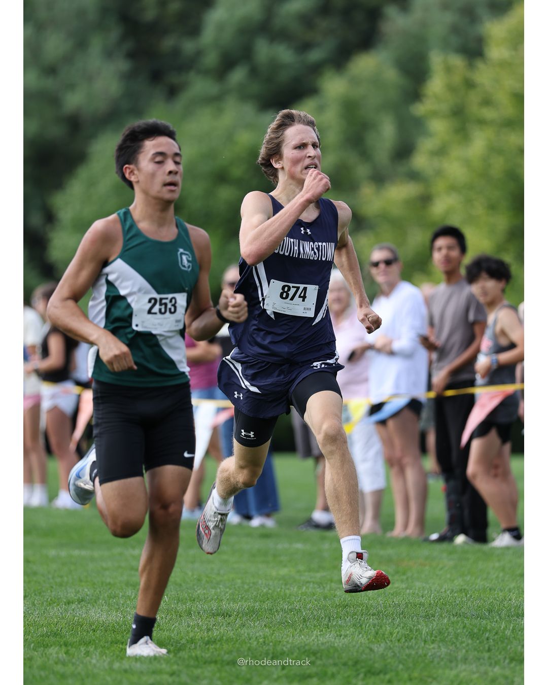 #874 Erik Dahl, South Kingstown High School, 5k Run - Boys (K Johnston), P15, 17:50.14; #253 Levi Soch, Cranston East High School, 5k Run - Boys (K Johnston), P16, 17:50.73 - 2026 Injury Fund Carnival XC - Deerfield Park - Greenville, Rhode Island - September 05, 2026 File: ./dir-3-5k_Run-Boys-K_Johnston/260905-2026-injury-fund-xc-deerfield-park-406-398A8124.jpg #874 Erik Dahl, South Kingstown High School, 5k Run - Boys (K Johnston), P15, 17:50.14; #253 Levi Soch, Cranston East High School, 5k Run -…