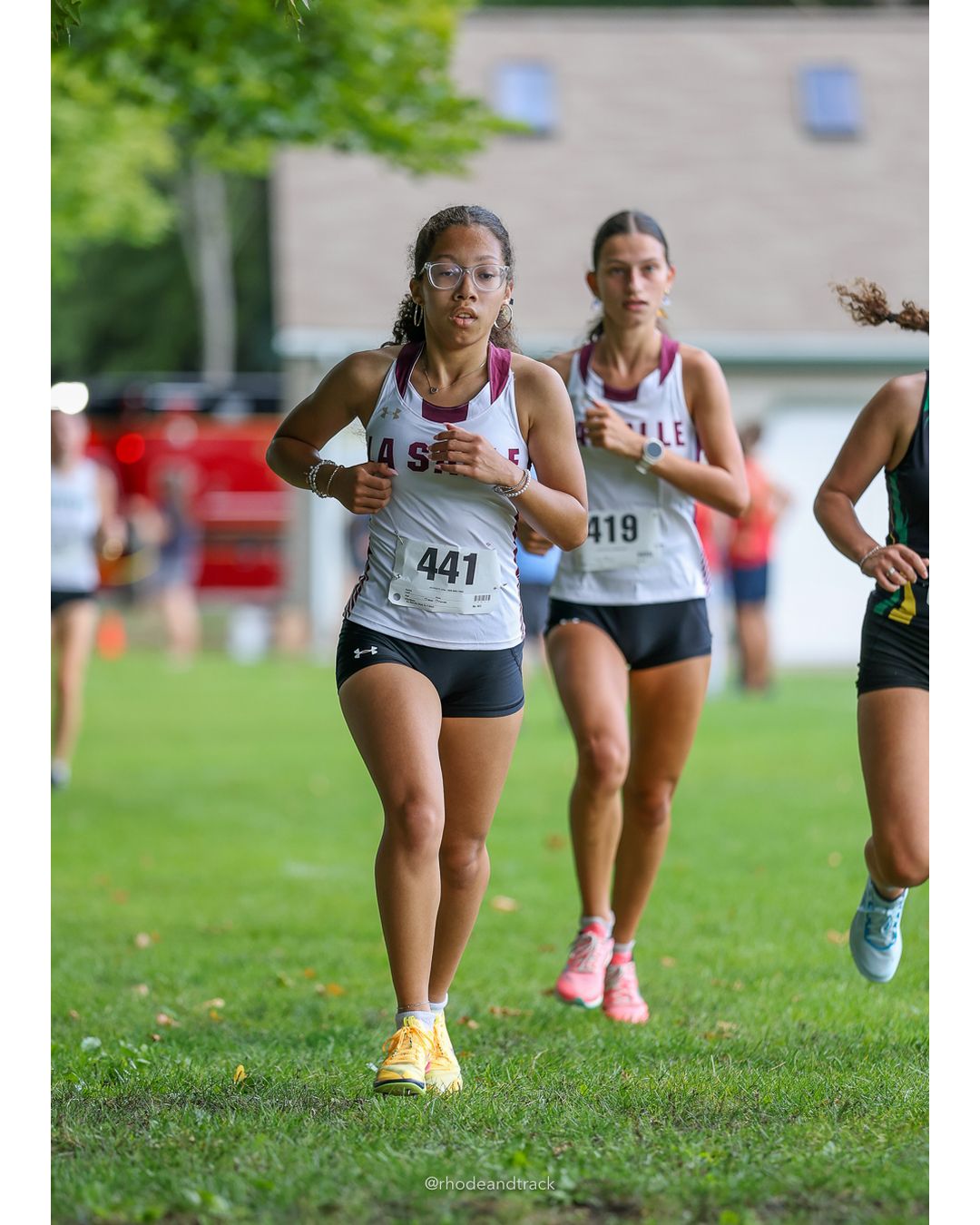 #419 Samantha Brightman, La Salle Academy, 5k Run - Girls (Hindley), P11, 22:12.11 - #441 Karla Vargas, La Salle Academy, 5k Run - Girls (Hindley), P9, 21:42.64 - 2026 Injury Fund Carnival XC - Deerfield Park - Greenville, Rhode Island - September 05, 2026 File: ./dir-4-5k_Run-Girls-Hindley/260905-2026-injury-fund-xc-deerfield-park-577-398A0570.jpg #419 Samantha Brightman, La Salle Academy, 5k Run - Girls (Hindley), P11, 22:12.11 - #441 Karla Vargas, La Salle Academy, 5k Run - Girls (H…