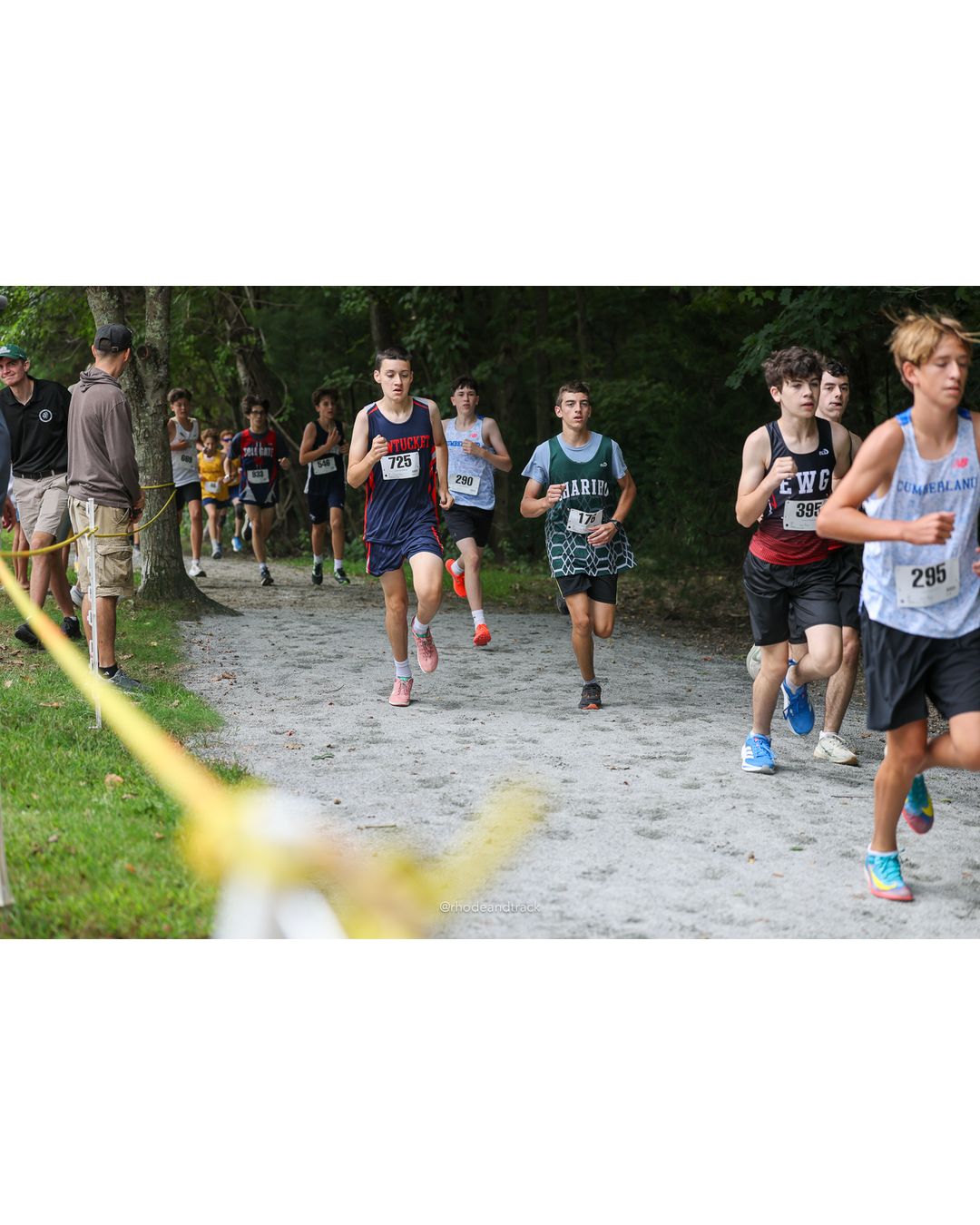 #295 Carter Stoothoff, Cumberland, 4k Run - Boys (Dwyer), P49, 18:18.28; #290 Luke Conroy, Cumberland, 4k Run - Boys (Dwyer), P72, 19:07.13 - #295 Carter Stoothoff, Cumberland, 4k Run - Boys (Dwyer), P49, 18:18.28; #395 Parker Gallant, Exeter-West Greenwich Regional, 4k Run - Boys (Dwyer), P99, 21:03.02; #725 Luke Cabral, Pawtucket Co-op, 4k Run - Boys (Dwyer), P67, 18:47.91 - 2026 Injury Fund Carnival XC - Deerfield Park - Greenville, Rhode Island - September 05, 2026 File: ./dir-5-4k_Run-Boys-Dwyer/260905-2026-injury-fund-xc-deerfield-park-675-398A2306.jpg #295 Carter Stoothoff, Cumberland, 4k Run - Boys (Dwyer), P49, 18:18.28; #290 Luke Conroy, Cumberland, 4k Run - Boys (Dwyer), P72, 19:07.13…
