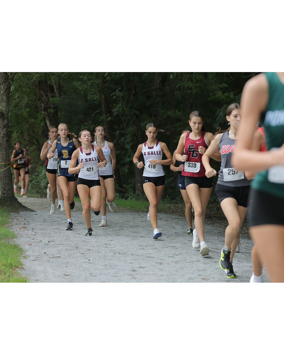 #421 Elizabeth Ceprano, La Salle Academy, 4k Run - Girls (Leddy), P25, 19:20.41 - #418 Brooke Bangma, La Salle Academy, 4k Run - Girls (Leddy), P14, 18:06.10 - #339 Lily Halvorsen, East Greenwich High School, 4k Run - Girls (Leddy), P26, 19:33.51 - 2026 Injury Fund Carnival XC - Deerfield Park - Greenville, Rhode Island - September 05, 2026 File: ./dir-6-4k_Run-Girls-Leddy/260905-2026-injury-fund-xc-deerfield-park-942-398A5675.jpg #421 Elizabeth Ceprano, La Salle Academy, 4k Run - Girls (Leddy), P25, 19:20.41 - #418 Brooke Bangma, La Salle Academy, 4k Run - Girls (Led…