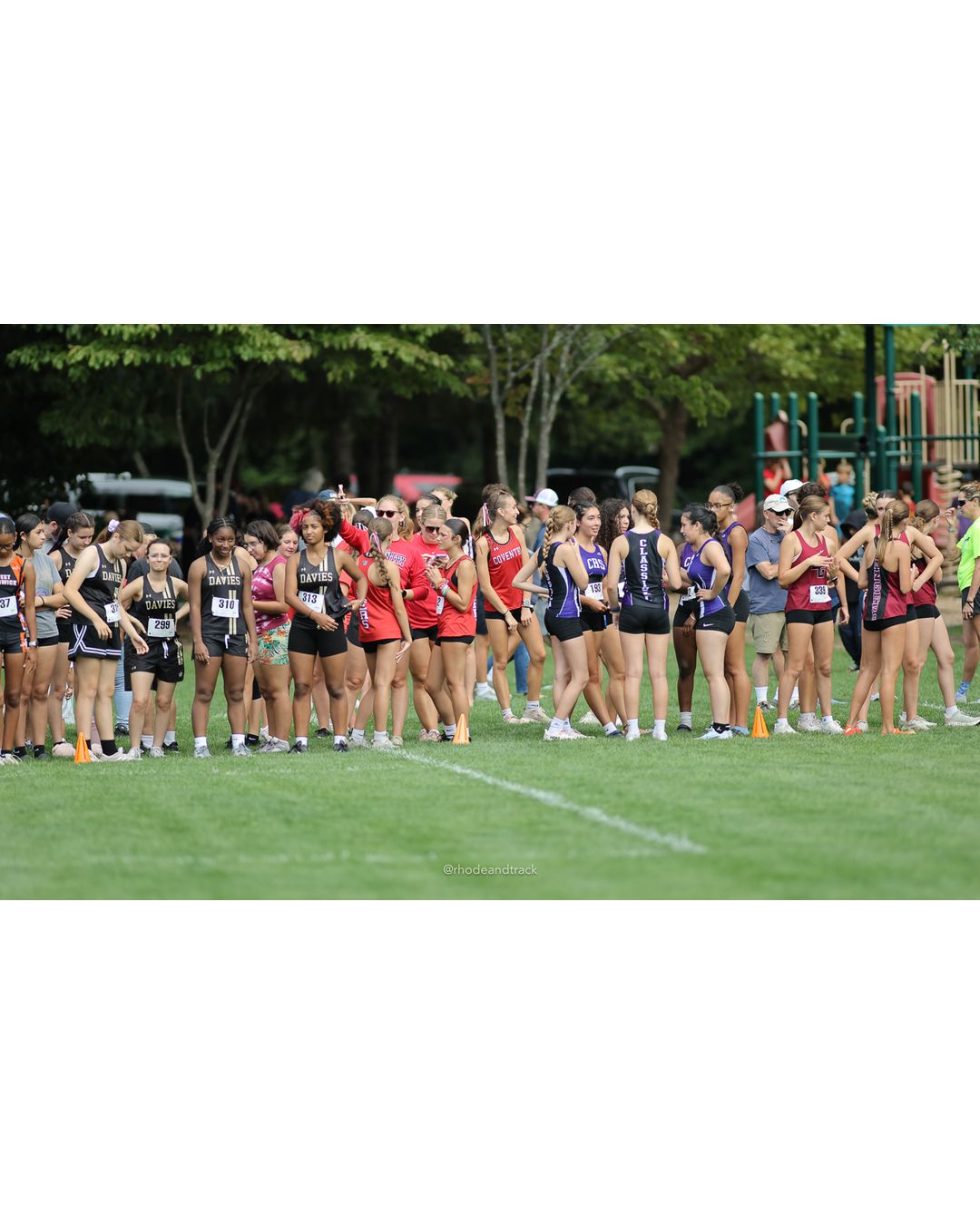 #299 Ava Baptista, Davies High School; #310 M'Ballou Mariko, Davies High School, 4k Run - Girls (Leddy), P58, 24:01.12 - #310 M'Ballou Mariko, Davies High School, 4k Run - Girls (Leddy), P58, 24:01.12; #299 Ava Baptista, Davies High School - 2026 Injury Fund Carnival XC - Deerfield Park - Greenville, Rhode Island - September 05, 2026 File: ./dir-6-4k_Run-Girls-Leddy/260905-2026-injury-fund-xc-deerfield-park-966-8P0A0617.jpg #299 Ava Baptista, Davies High School; #310 M'Ballou Mariko, Davies High School, 4k Run - Girls (Leddy), P58, 24:01.12 - #310 M'Ballou Mari…