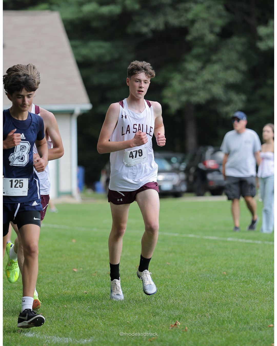 #479 Gavin Skelly, La Salle Academy, 5k Run - Boys (Myers), P43, 20:07.16; #125 Mason Gaucher, Burrillville High School, 5k Run - Boys (Myers), P52, 20:46.86 - #479 Gavin Skelly, La Salle Academy, 5k Run - Boys (Myers), P43, 20:07.16; #125 Mason Gaucher, Burrillville High School, 5k Run - Boys (Myers), P52, 20:46.86 - 2026 Injury Fund Carnival XC - Deerfield Park - Greenville, Rhode Island - September 05, 2026 File: ./dir-7-5k_Run-Boys-Myers/260905-2026-injury-fund-xc-deerfield-park-1138-398A8173_1.jpg #479 Gavin Skelly, La Salle Academy, 5k Run - Boys (Myers), P43, 20:07.16; #125 Mason Gaucher, Burrillville High School, 5k Run - Boys (Mye…