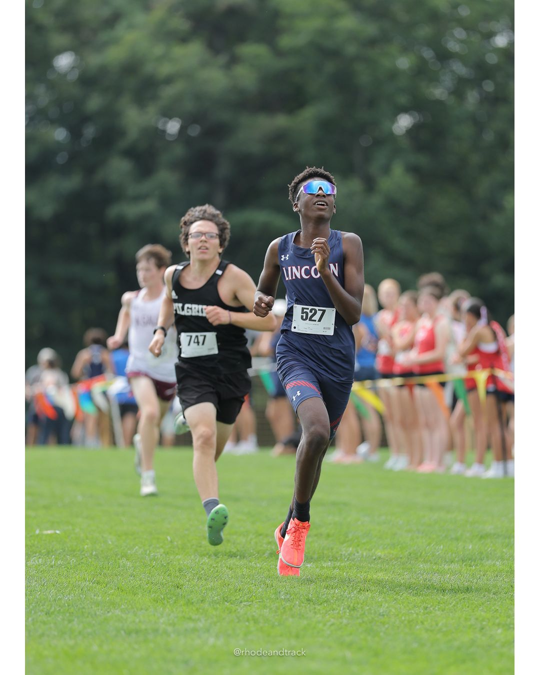 #527 Enoch Payne, Lincoln High School, 5k Run - Boys (Myers), P24, 18:53.51; #747 Miles Zuniga, Pilgrim High School, 5k Run - Boys (Myers), P23, 18:53.13 - #747 Miles Zuniga, Pilgrim High School, 5k Run - Boys (Myers), P23, 18:53.13 - 2026 Injury Fund Carnival XC - Deerfield Park - Greenville, Rhode Island - September 05, 2026 File: ./dir-7-5k_Run-Boys-Myers/260905-2026-injury-fund-xc-deerfield-park-1196-398A9440.jpg #527 Enoch Payne, Lincoln High School, 5k Run - Boys (Myers), P24, 18:53.51; #747 Miles Zuniga, Pilgrim High School, 5k Run - Boys (Myers),…