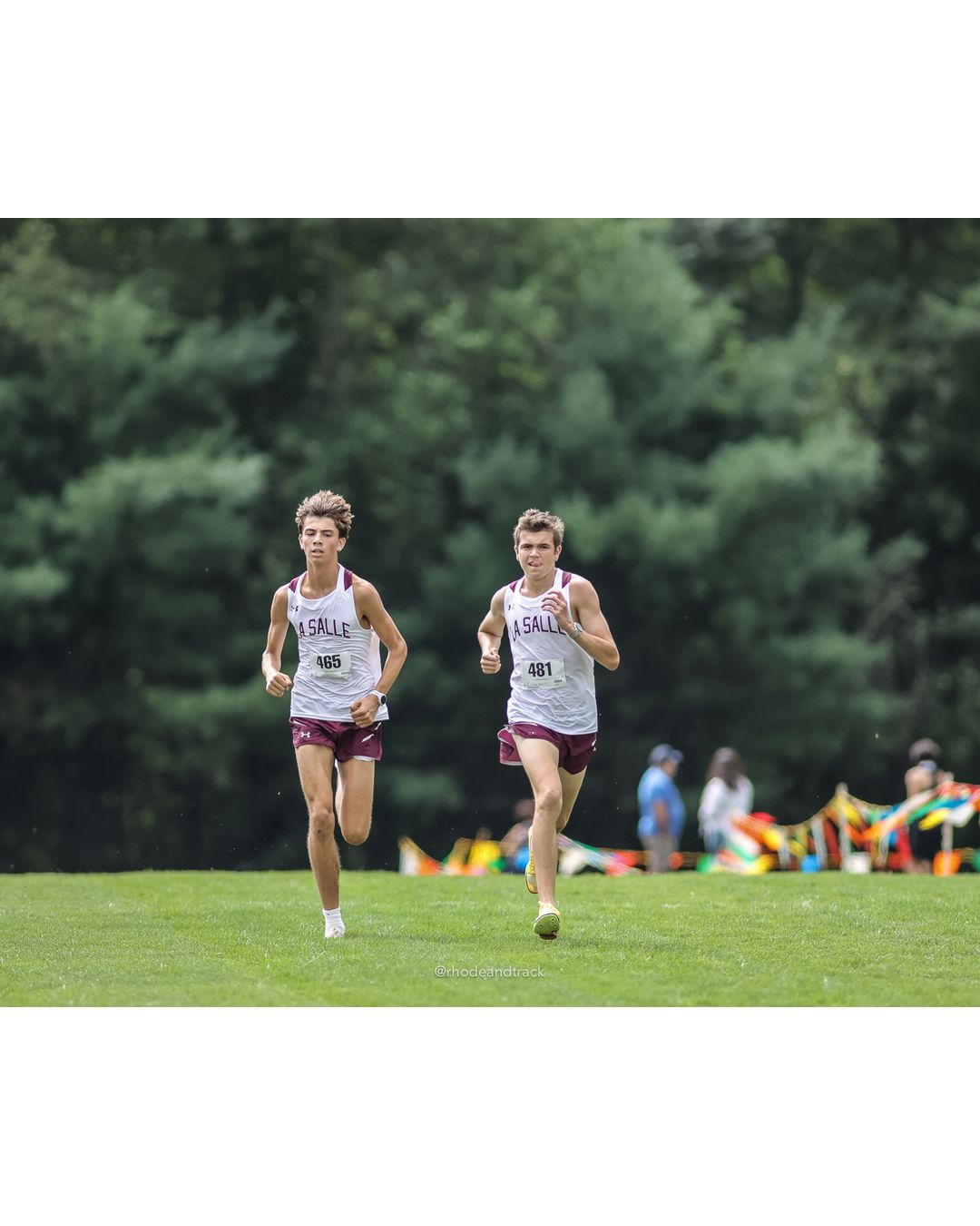 #465 Matthew Lewis, La Salle Academy, 5k Run - Boys (Myers), P1, 16:10.45; #481 Will Souza, La Salle Academy, 5k Run - Boys (Myers), P2, 16:10.68 - #481 Will Souza, La Salle Academy, 5k Run - Boys (Myers), P2, 16:10.68; #465 Matthew Lewis, La Salle Academy, 5k Run - Boys (Myers), P1, 16:10.45 - 2026 Injury Fund Carnival XC - Deerfield Park - Greenville, Rhode Island - September 05, 2026 File: ./dir-7-5k_Run-Boys-Myers/260905-2026-injury-fund-xc-deerfield-park-1251-8P0A1009.jpg #465 Matthew Lewis, La Salle Academy, 5k Run - Boys (Myers), P1, 16:10.45; #481 Will Souza, La Salle Academy, 5k Run - Boys (Myers), P2, 16…