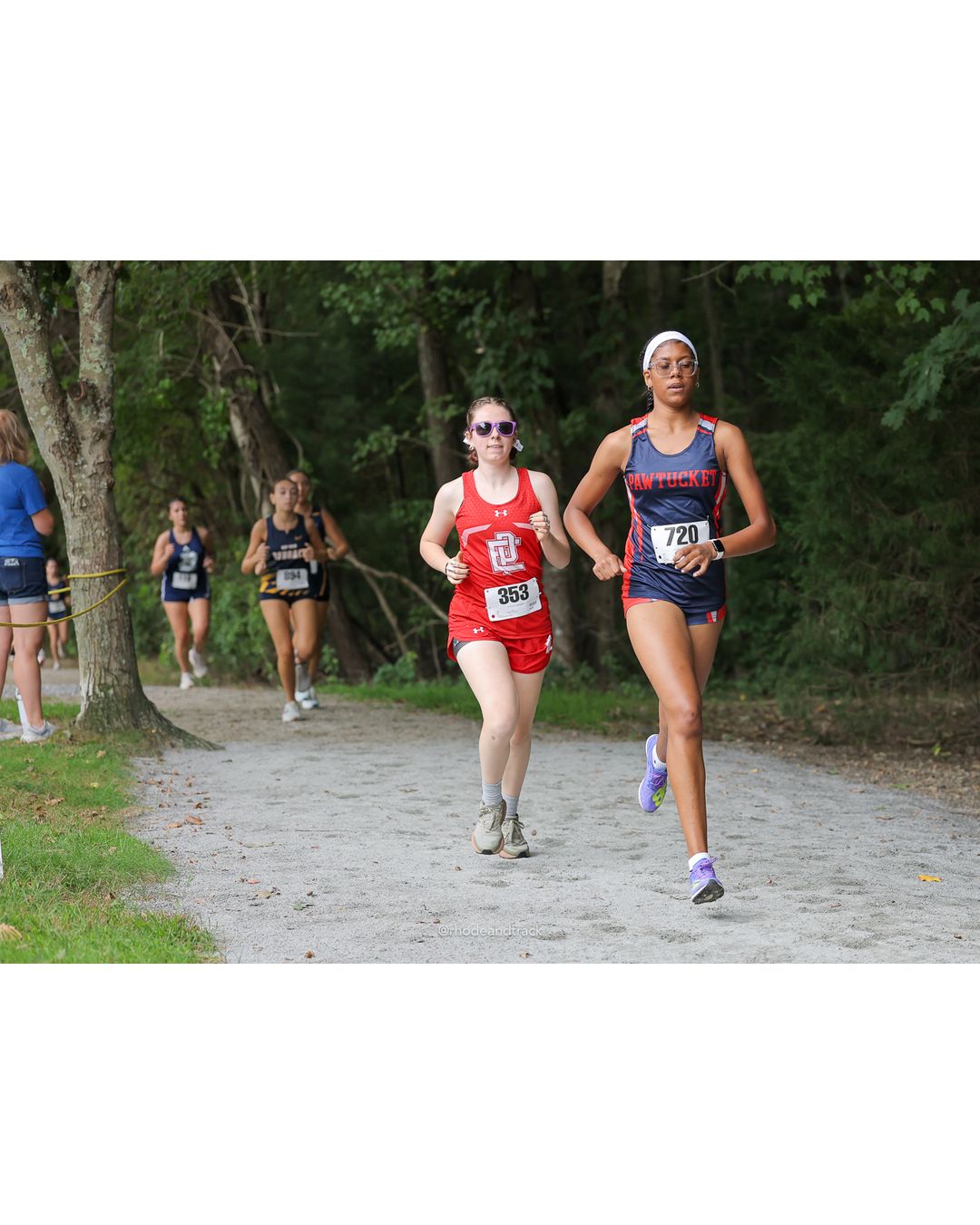 #353 Abigail Beatrice, East Providence High School, 5k Run - Girls (Caswell), P26, 24:24.45; #720 Alina Duarte, Pawtucket Co-op, 5k Run - Girls (Caswell), P34, 25:42.16 - #720 Alina Duarte, Pawtucket Co-op, 5k Run - Girls (Caswell), P34, 25:42.16 - 2026 Injury Fund Carnival XC - Deerfield Park - Greenville, Rhode Island - September 05, 2026 File: ./dir-8-5k_Run-Girls-Caswell/260905-2026-injury-fund-xc-deerfield-park-1297-398A1108.jpg #353 Abigail Beatrice, East Providence High School, 5k Run - Girls (Caswell), P26, 24:24.45; #720 Alina Duarte, Pawtucket Co-op, 5k Run - G…