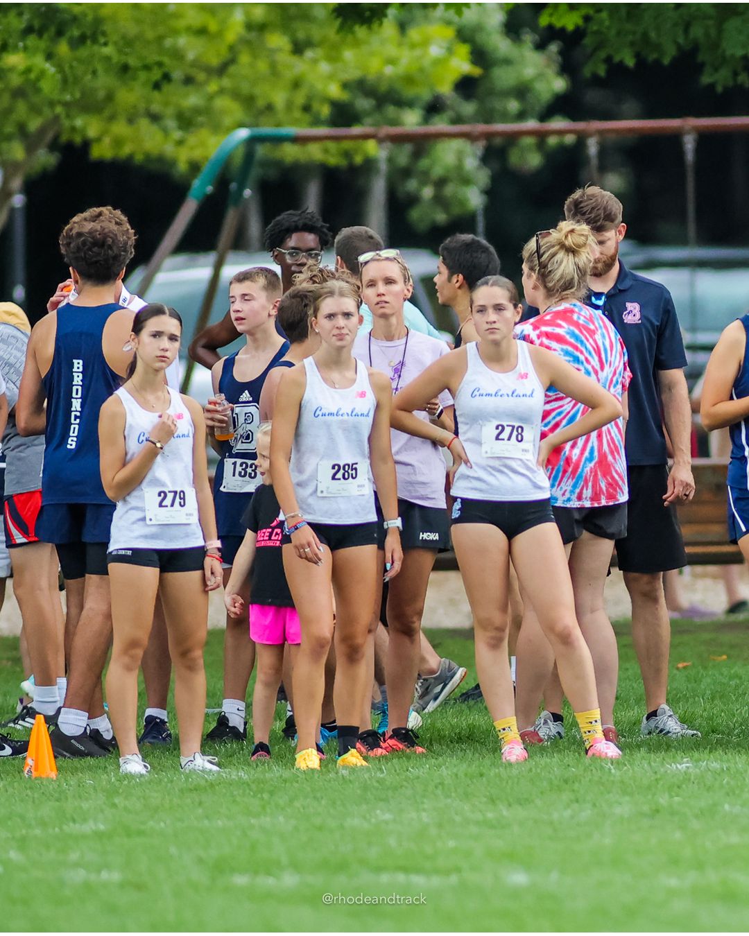 #285 Gabriella Stoothoff, Cumberland, 5k Run - Girls (Caswell), P4, 19:19.08; #279 Rebecca Davis, Cumberland, 5k Run - Girls (Caswell), P15, 22:51.39 - #278 Anna Bianchi, Cumberland, 5k Run - Girls (Caswell), P6, 20:36.60; #285 Gabriella Stoothoff, Cumberland, 5k Run - Girls (Caswell), P4, 19:19.08 - 2026 Injury Fund Carnival XC - Deerfield Park - Greenville, Rhode Island - September 05, 2026 File: ./dir-8-5k_Run-Girls-Caswell/260905-2026-injury-fund-xc-deerfield-park-1308-8P0A1020.jpg #285 Gabriella Stoothoff, Cumberland, 5k Run - Girls (Caswell), P4, 19:19.08; #279 Rebecca Davis, Cumberland, 5k Run - Girls (Caswell), P15…