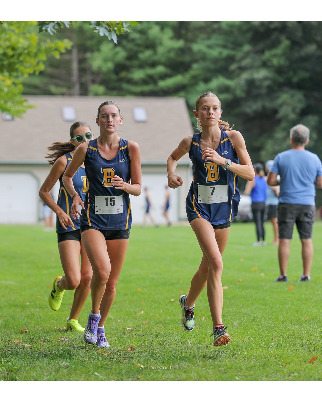 #15 Estelle Mentzer, Barrington High School, 5k Run - Girls (Caswell), P11, 21:58.30; #7 Charlotte Ford, Barrington High School, 5k Run - Girls (Caswell), P9, 21:40.37 - #15 Estelle Mentzer, Barrington High School, 5k Run - Girls (Caswell), P11, 21:58.30 - 2026 Injury Fund Carnival XC - Deerfield Park - Greenville, Rhode Island - September 05, 2026 File: ./dir-8-5k_Run-Girls-Caswell/260905-2026-injury-fund-xc-deerfield-park-1342-398A1463.jpg #15 Estelle Mentzer, Barrington High School, 5k Run - Girls (Caswell), P11, 21:58.30; #7 Charlotte Ford, Barrington High School, 5k Run - G…