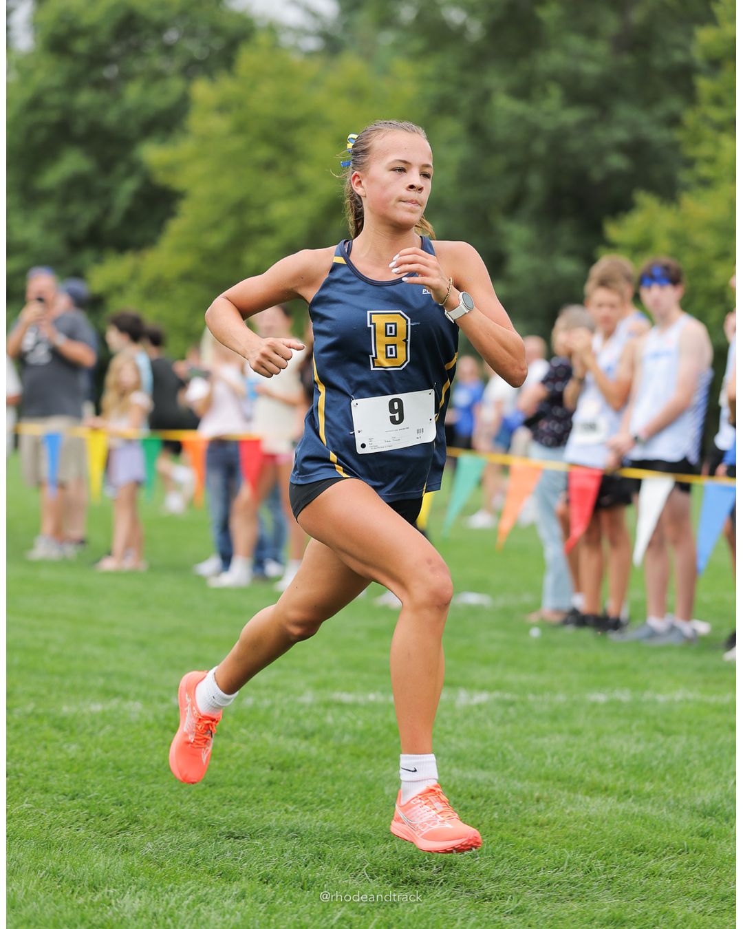 #19 Rose Rakeman, Barrington High School, 5k Run - Girls (Caswell), P30, 25:10.05; #9 Carly Gill, Barrington High School, 5k Run - Girls (Caswell), P1, 18:46.12 - #9 Carly Gill, Barrington High School, 5k Run - Girls (Caswell), P1, 18:46.12 - 2026 Injury Fund Carnival XC - Deerfield Park - Greenville, Rhode Island - September 05, 2026 File: ./dir-8-5k_Run-Girls-Caswell/260905-2026-injury-fund-xc-deerfield-park-1389-398A2178.jpg #19 Rose Rakeman, Barrington High School, 5k Run - Girls (Caswell), P30, 25:10.05; #9 Carly Gill, Barrington High School, 5k Run - Girls (C…