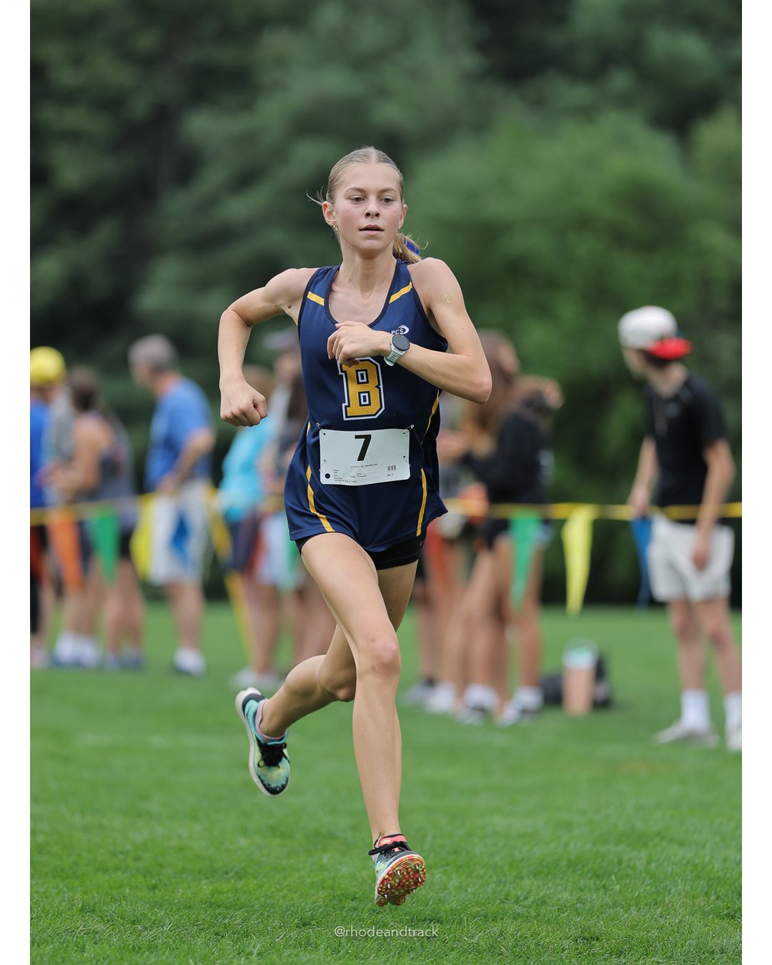 #19 Rose Rakeman, Barrington High School, 5k Run - Girls (Caswell), P30, 25:10.05; #7 Charlotte Ford, Barrington High School, 5k Run - Girls (Caswell), P9, 21:40.37 - 2026 Injury Fund Carnival XC - Deerfield Park - Greenville, Rhode Island - September 05, 2026 File: ./dir-8-5k_Run-Girls-Caswell/260905-2026-injury-fund-xc-deerfield-park-1399-398A2411.jpg #19 Rose Rakeman, Barrington High School, 5k Run - Girls (Caswell), P30, 25:10.05; #7 Charlotte Ford, Barrington High School, 5k Run - Girl…