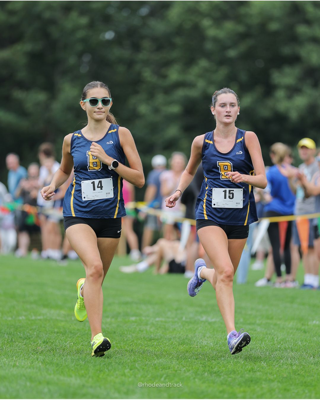 #14 Elsa Mello, Barrington High School, 5k Run - Girls (Caswell), P12, 21:58.77; #15 Estelle Mentzer, Barrington High School, 5k Run - Girls (Caswell), P11, 21:58.30 - #14 Elsa Mello, Barrington High School, 5k Run - Girls (Caswell), P12, 21:58.77; #15 Estelle Mentzer, Barrington High School, 5k Run - Girls (Caswell), P11, 21:58.30 - 2026 Injury Fund Carnival XC - Deerfield Park - Greenville, Rhode Island - September 05, 2026 File: ./dir-8-5k_Run-Girls-Caswell/260905-2026-injury-fund-xc-deerfield-park-1402-398A2502.jpg #14 Elsa Mello, Barrington High School, 5k Run - Girls (Caswell), P12, 21:58.77; #15 Estelle Mentzer, Barrington High School, 5k Run - Girl…