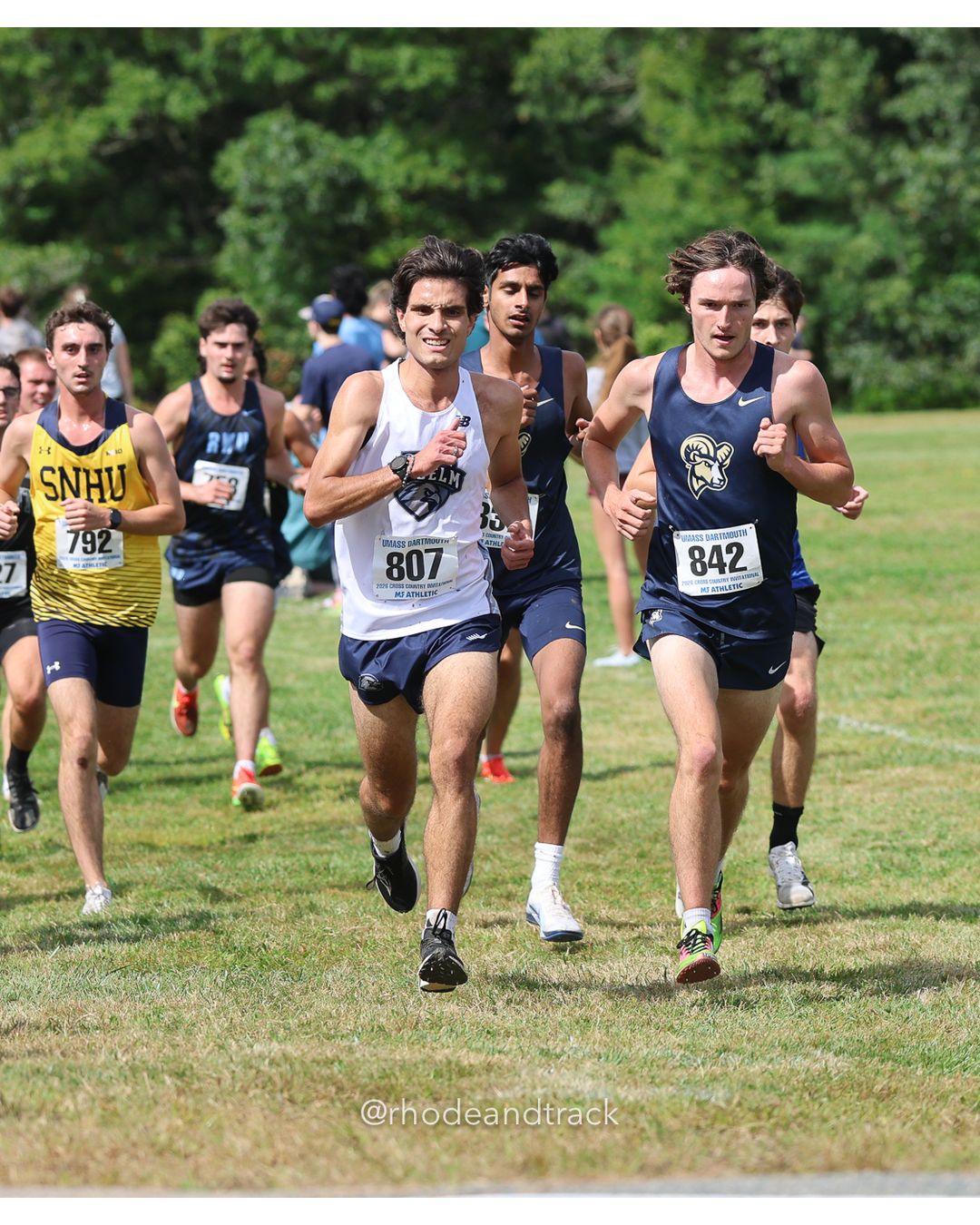 #807 Diego Infante, St. Anselm, 8k Run - Men (Gold-35:cap), P178, 28:38.11; #792 Brett Trainor, SNHU - 2026 UMass Dartmouth XC Invitational - UMass Dartmouth - Dartmouth, Massachusetts - September 19, 2026 File: ./260919-2026-UMass-Dartmouth-XC-Invitational-106-398A5536.jpg #807 Diego Infante, St. Anselm, 8k Run - Men (Gold-35:cap), P178, 28:38.11; #792 Brett Trainor, SNHU - 2026 UMass Dartmouth XC Invitational…