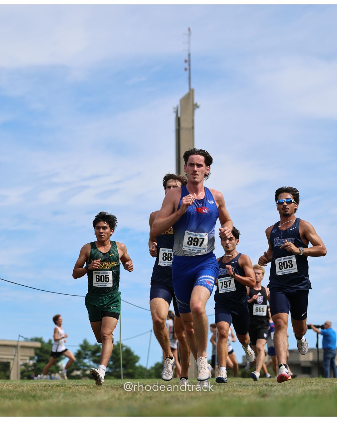 #897 Nicolas Uzzo, UMass Lowell, 8k Run - Men (Gold-35:cap), P17, 25:10.32; #803 Colton Sallum, So. Conn. St., 8k Run - Men (Gold-35:cap), P6, 24:39.33; #605 Paulino Guevara Mateo, Fitchburg St., 8k Run - Men (Gold-35:cap), P15, 25:09.58 - 2026 UMass Dartmouth XC Invitational - UMass Dartmouth - Dartmouth, Massachusetts - September 19, 2026 File: ./260919-2026-UMass-Dartmouth-XC-Invitational-138-398A6144.jpg #897 Nicolas Uzzo, UMass Lowell, 8k Run - Men (Gold-35:cap), P17, 25:10.32; #803 Colton Sallum, So. Conn. St., 8k Run - Men (Gold-35:cap),…
