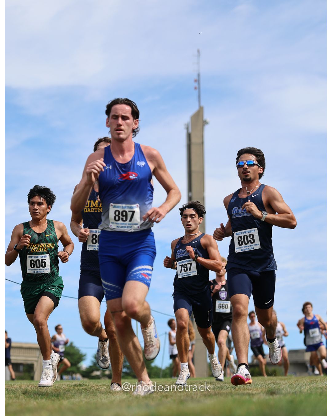 #897 Nicolas Uzzo, UMass Lowell, 8k Run - Men (Gold-35:cap), P17, 25:10.32; #803 Colton Sallum, So. Conn. St., 8k Run - Men (Gold-35:cap), P6, 24:39.33; #605 Paulino Guevara Mateo, Fitchburg St., 8k Run - Men (Gold-35:cap), P15, 25:09.58 - 2026 UMass Dartmouth XC Invitational - UMass Dartmouth - Dartmouth, Massachusetts - September 19, 2026 File: ./260919-2026-UMass-Dartmouth-XC-Invitational-139-398A6155.jpg #897 Nicolas Uzzo, UMass Lowell, 8k Run - Men (Gold-35:cap), P17, 25:10.32; #803 Colton Sallum, So. Conn. St., 8k Run - Men (Gold-35:cap),…