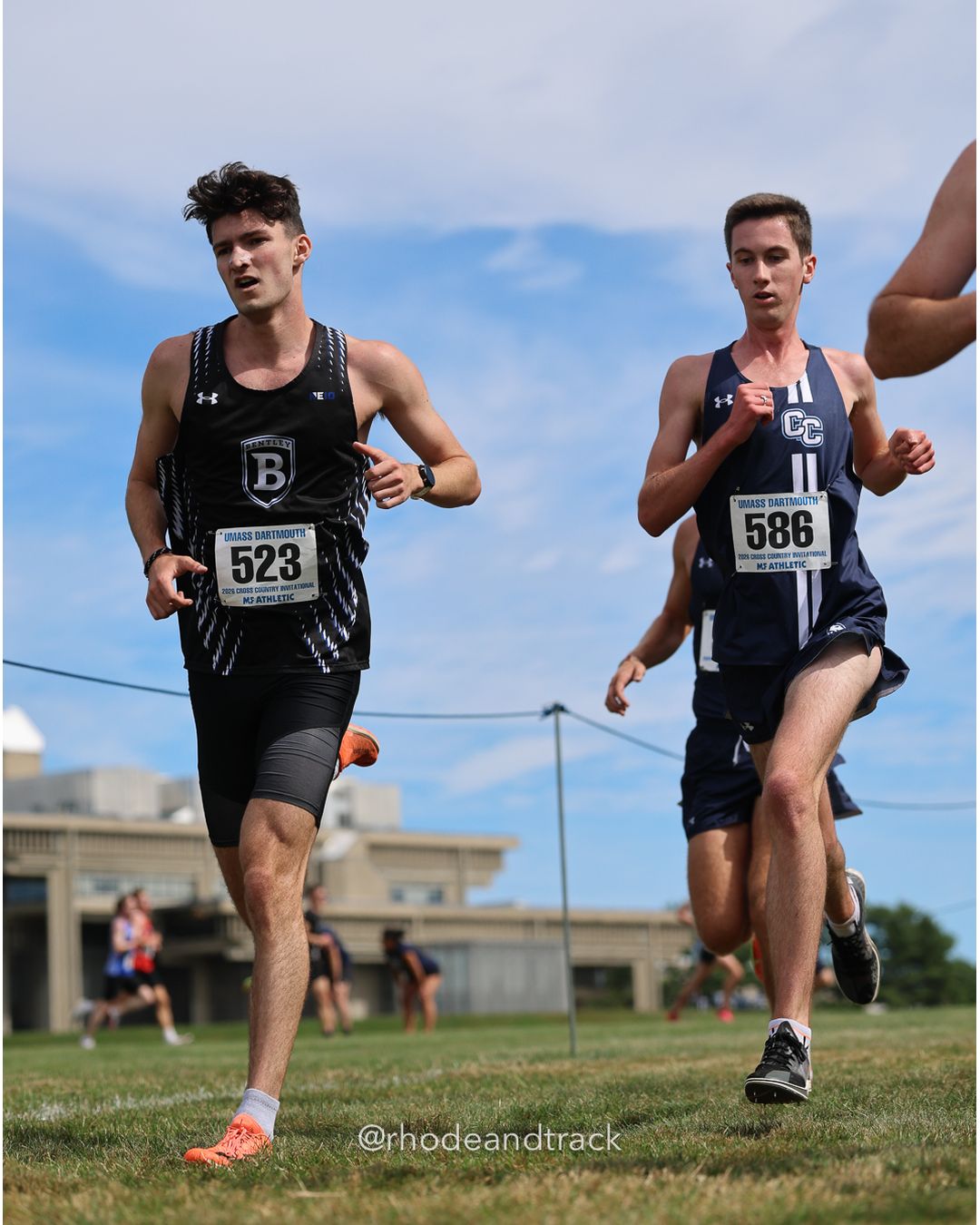 #523 Michael Eddy, Bentley, 8k Run - Men (Gold-35:cap), P119, 27:07.28; #586 Ronan Staab, Connecticut College, 8k Run - Men (Gold-35:cap), P44, 25:50.33 - 2026 UMass Dartmouth XC Invitational - UMass Dartmouth - Dartmouth, Massachusetts - September 19, 2026 File: ./260919-2026-UMass-Dartmouth-XC-Invitational-162-398A6620.jpg #523 Michael Eddy, Bentley, 8k Run - Men (Gold-35:cap), P119, 27:07.28; #586 Ronan Staab, Connecticut College, 8k Run - Men (Gold-35:cap),…