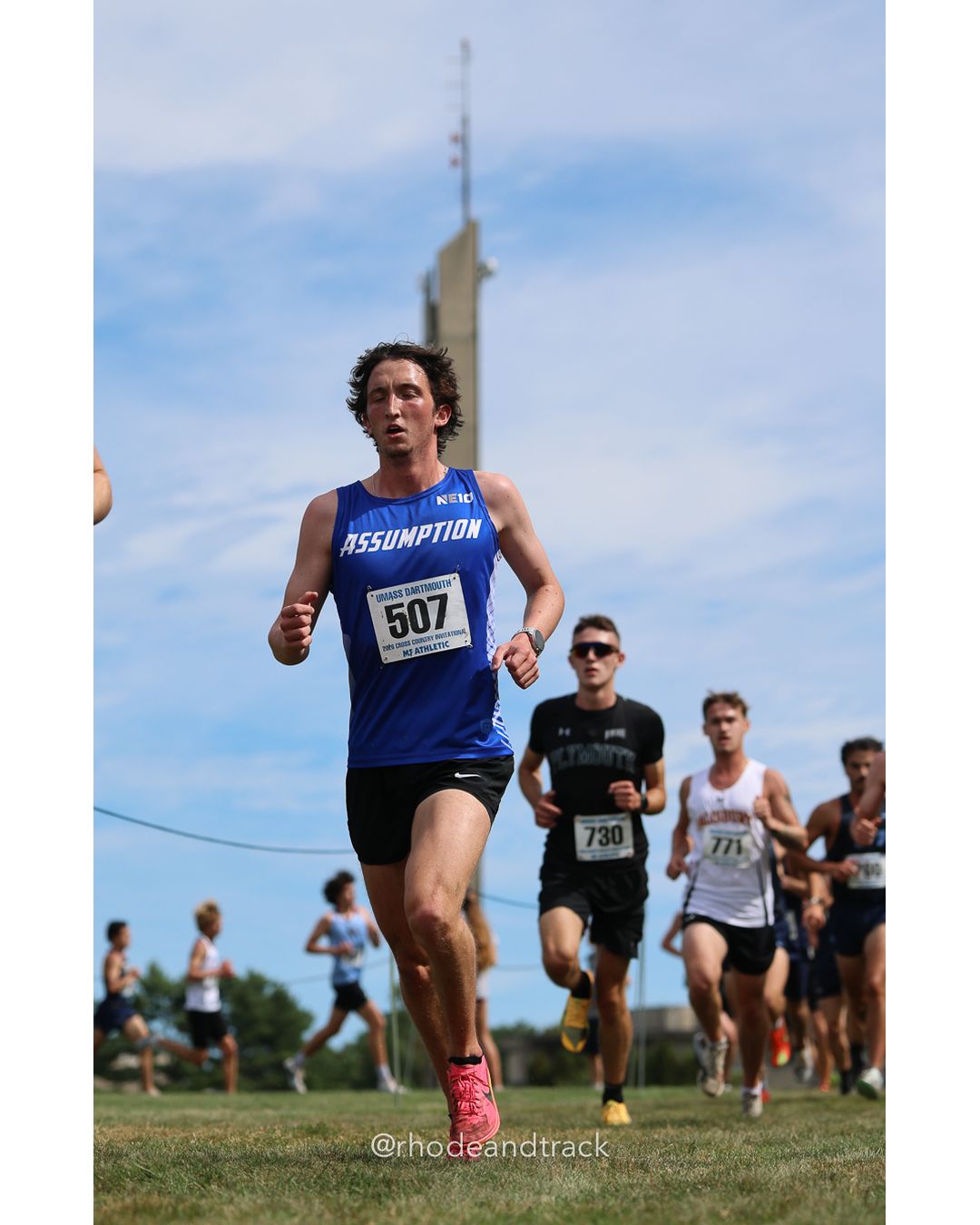 #507 Jack Cozean, Assumption, 8k Run - Men (Gold-35:cap), P101, 26:47.61; #730 Noah Francis, Plymouth State, 8k Run - Men (Gold-35:cap), P107, 26:54.56 - 2026 UMass Dartmouth XC Invitational - UMass Dartmouth - Dartmouth, Massachusetts - September 19, 2026 File: ./260919-2026-UMass-Dartmouth-XC-Invitational-165-398A6678.jpg #507 Jack Cozean, Assumption, 8k Run - Men (Gold-35:cap), P101, 26:47.61; #730 Noah Francis, Plymouth State, 8k Run - Men (Gold-35:cap), P1…