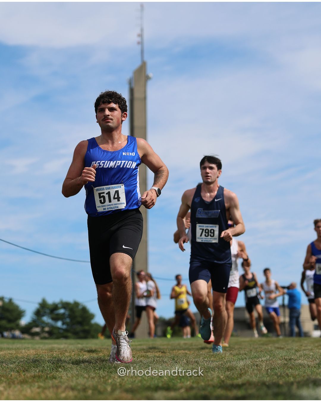 #514 Anthony Manna, Assumption, 8k Run - Men (Gold-35:cap), P135, 27:30.78; #799 Joseph Lamburn, So. Conn. St., 8k Run - Men (Gold-35:cap), P142, 27:43.24 - 2026 UMass Dartmouth XC Invitational - UMass Dartmouth - Dartmouth, Massachusetts - September 19, 2026 File: ./260919-2026-UMass-Dartmouth-XC-Invitational-178-398A6837.jpg #514 Anthony Manna, Assumption, 8k Run - Men (Gold-35:cap), P135, 27:30.78; #799 Joseph Lamburn, So. Conn. St., 8k Run - Men (Gold-35:cap),…