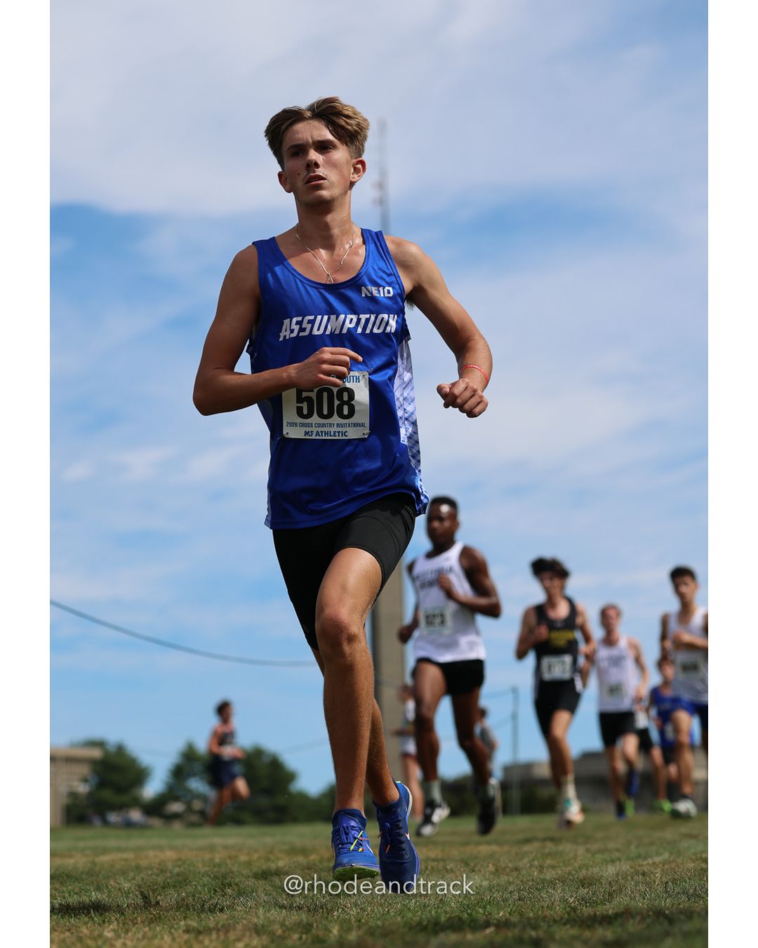 #508 Owen Davis, Assumption, 8k Run - Men (Gold-35:cap), P108, 26:55.37 - 2026 UMass Dartmouth XC Invitational - UMass Dartmouth - Dartmouth, Massachusetts - September 19, 2026 File: ./260919-2026-UMass-Dartmouth-XC-Invitational-180-398A6865.jpg #508 Owen Davis, Assumption, 8k Run - Men (Gold-35:cap), P108, 26:55.37 - 2026 UMass Dartmouth XC Invitational - UMass Dartmouth - Dartmout…