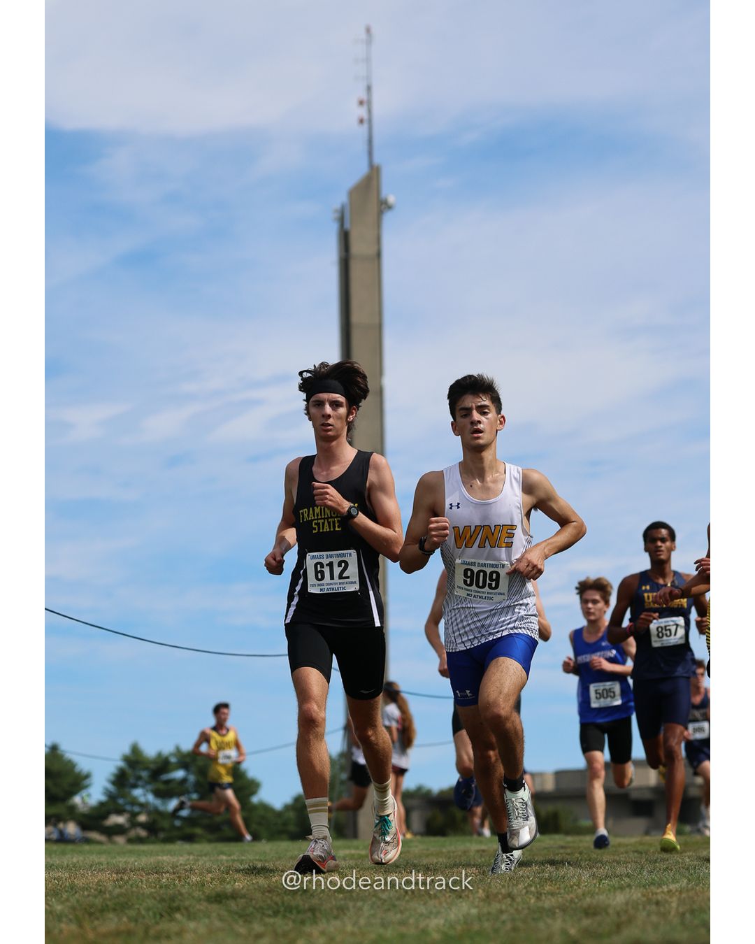 #909 Lucas Franco, Western NE, 8k Run - Men (Gold-35:cap), P124, 27:16.18; #612 Vincent Gauthier, Framingham St., 8k Run - Men (Gold-35:cap), P191, 29:15.94; #857 Maurice King, UMass Dartmouth, 8k Run - Men (Gold-35:cap), P110, 26:58.36 - 2026 UMass Dartmouth XC Invitational - UMass Dartmouth - Dartmouth, Massachusetts - September 19, 2026 File: ./260919-2026-UMass-Dartmouth-XC-Invitational-181-398A6874.jpg #909 Lucas Franco, Western NE, 8k Run - Men (Gold-35:cap), P124, 27:16.18; #612 Vincent Gauthier, Framingham St., 8k Run - Men (Gold-35:cap…