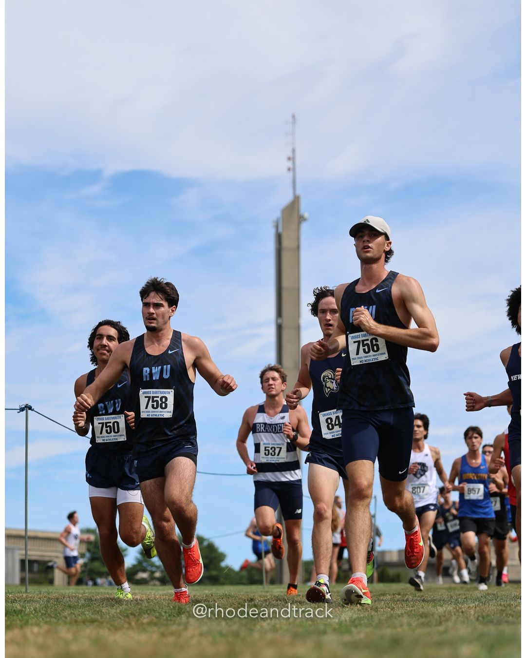 #758 Joshua Soucy, Roger Williams, 8k Run - Men (Gold-35:cap), P161, 28:08.54; #750 Andrew Frenette, Roger Williams, 8k Run - Men (Gold-35:cap), P150, 27:52.33 - 2026 UMass Dartmouth XC Invitational - UMass Dartmouth - Dartmouth, Massachusetts - September 19, 2026 File: ./260919-2026-UMass-Dartmouth-XC-Invitational-201-398A7145.jpg #758 Joshua Soucy, Roger Williams, 8k Run - Men (Gold-35:cap), P161, 28:08.54; #750 Andrew Frenette, Roger Williams, 8k Run - Men (Gold-35:…