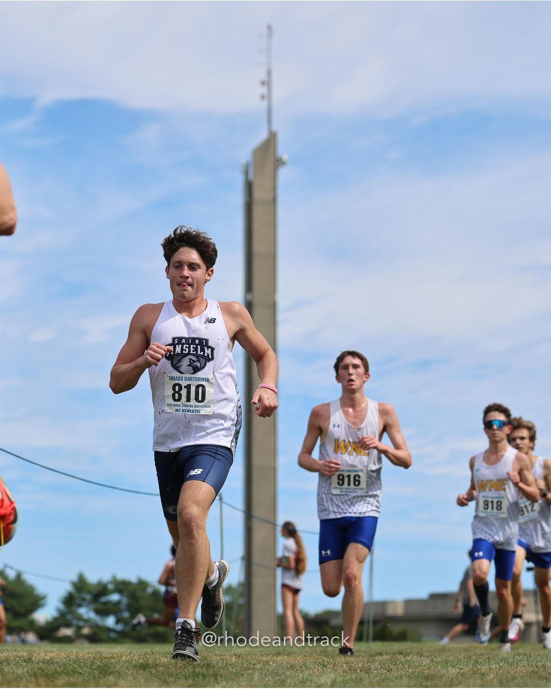 #916 Gianni Santagata, Western NE, 8k Run - Men (Gold-35:cap), P167, 28:17.51; #918 Pablo Tapion, Western NE, 8k Run - Men (Gold-35:cap), P182, 28:46.46 - 2026 UMass Dartmouth XC Invitational - UMass Dartmouth - Dartmouth, Massachusetts - September 19, 2026 File: ./260919-2026-UMass-Dartmouth-XC-Invitational-207-398A7239.jpg #916 Gianni Santagata, Western NE, 8k Run - Men (Gold-35:cap), P167, 28:17.51; #918 Pablo Tapion, Western NE, 8k Run - Men (Gold-35:cap), P…