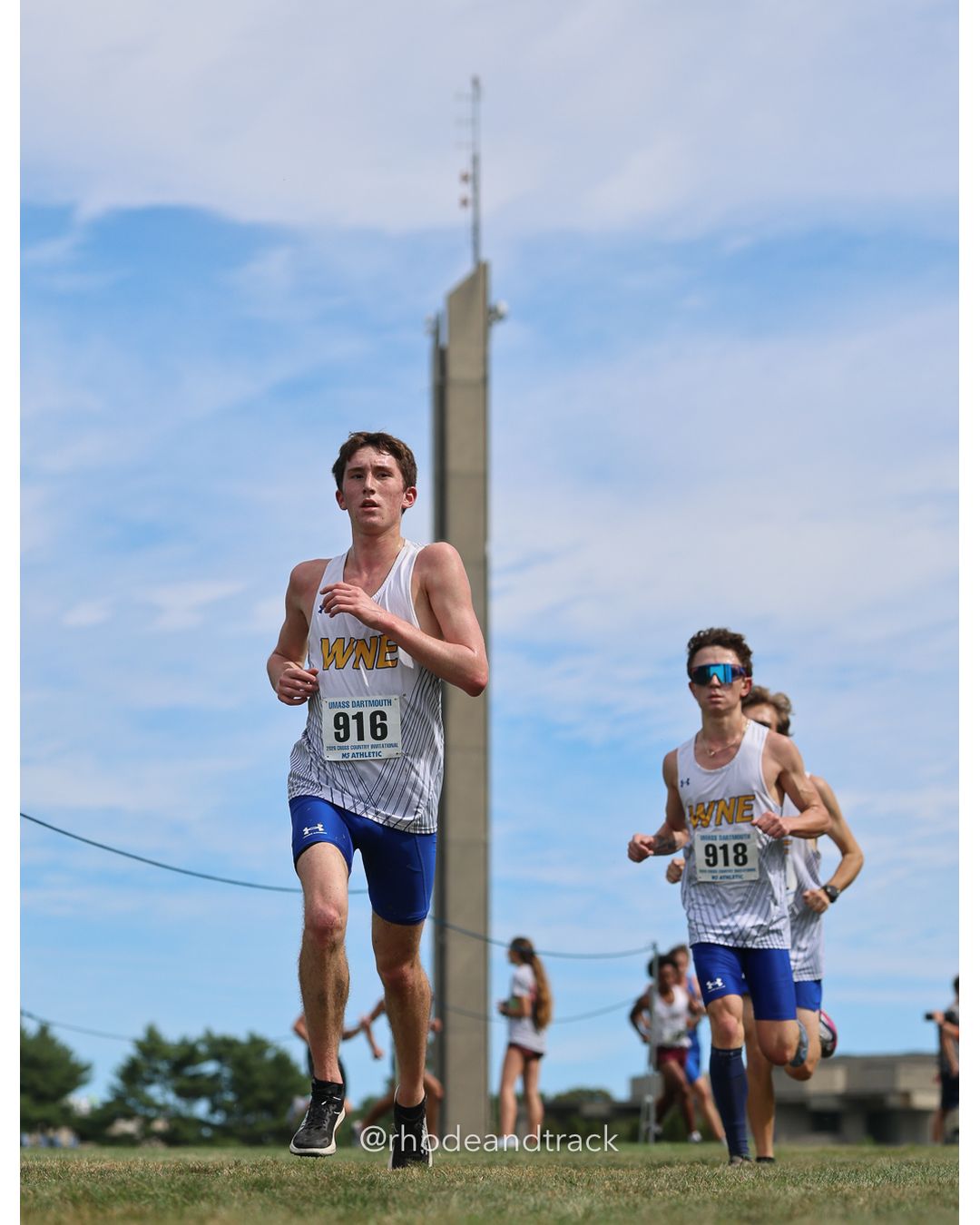 #916 Gianni Santagata, Western NE, 8k Run - Men (Gold-35:cap), P167, 28:17.51; #918 Pablo Tapion, Western NE, 8k Run - Men (Gold-35:cap), P182, 28:46.46 - 2026 UMass Dartmouth XC Invitational - UMass Dartmouth - Dartmouth, Massachusetts - September 19, 2026 File: ./260919-2026-UMass-Dartmouth-XC-Invitational-208-398A7254.jpg #916 Gianni Santagata, Western NE, 8k Run - Men (Gold-35:cap), P167, 28:17.51; #918 Pablo Tapion, Western NE, 8k Run - Men (Gold-35:cap), P…