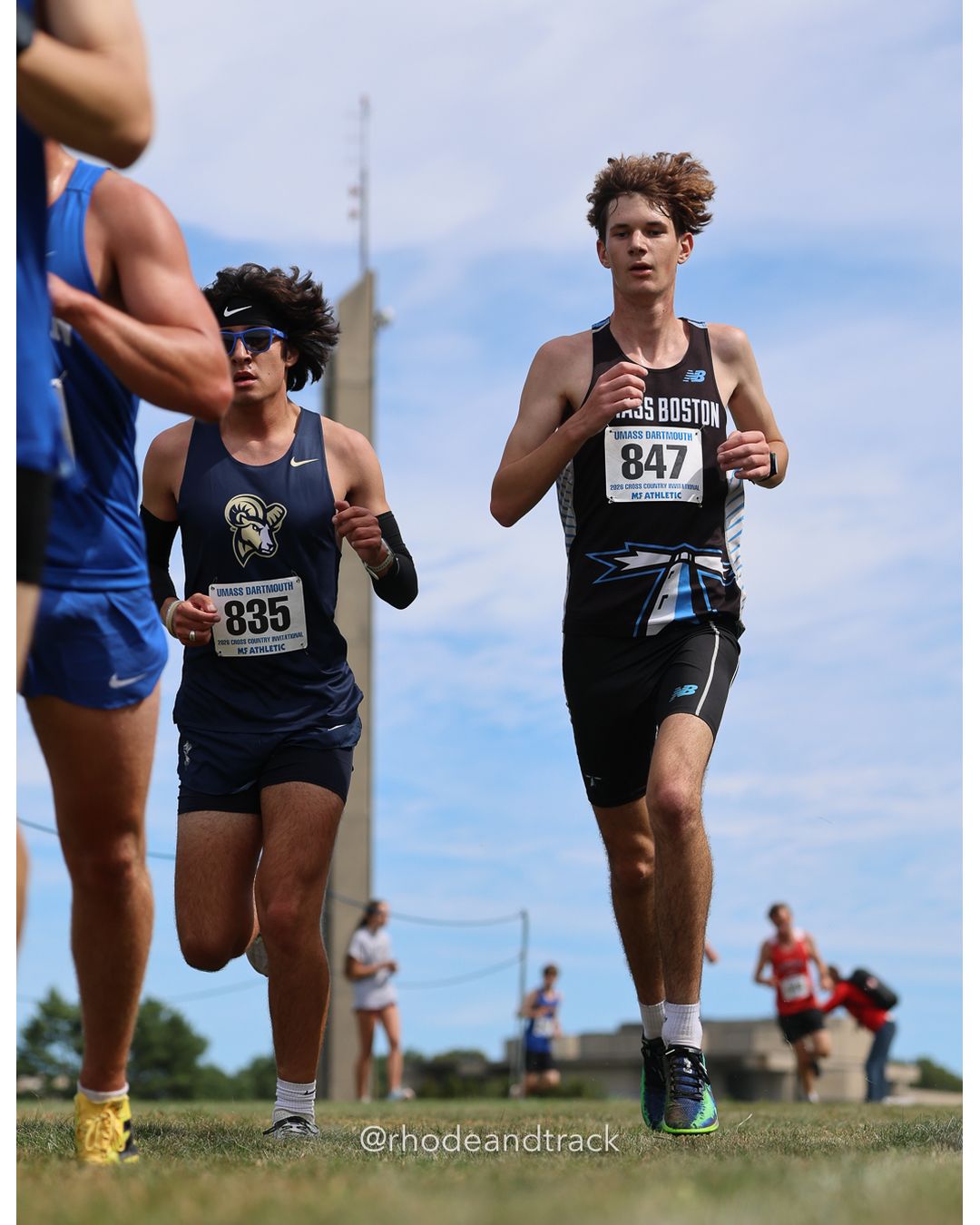 #835 Aiden Beversdorf, Suffolk, 8k Run - Men (Gold-35:cap), P205, 29:53.70; #847 Aiden Levin, UMass Boston, 8k Run - Men (Gold-35:cap), P202, 29:36.72 - 2026 UMass Dartmouth XC Invitational - UMass Dartmouth - Dartmouth, Massachusetts - September 19, 2026 File: ./260919-2026-UMass-Dartmouth-XC-Invitational-219-398A7411.jpg #835 Aiden Beversdorf, Suffolk, 8k Run - Men (Gold-35:cap), P205, 29:53.70; #847 Aiden Levin, UMass Boston, 8k Run - Men (Gold-35:cap), P20…