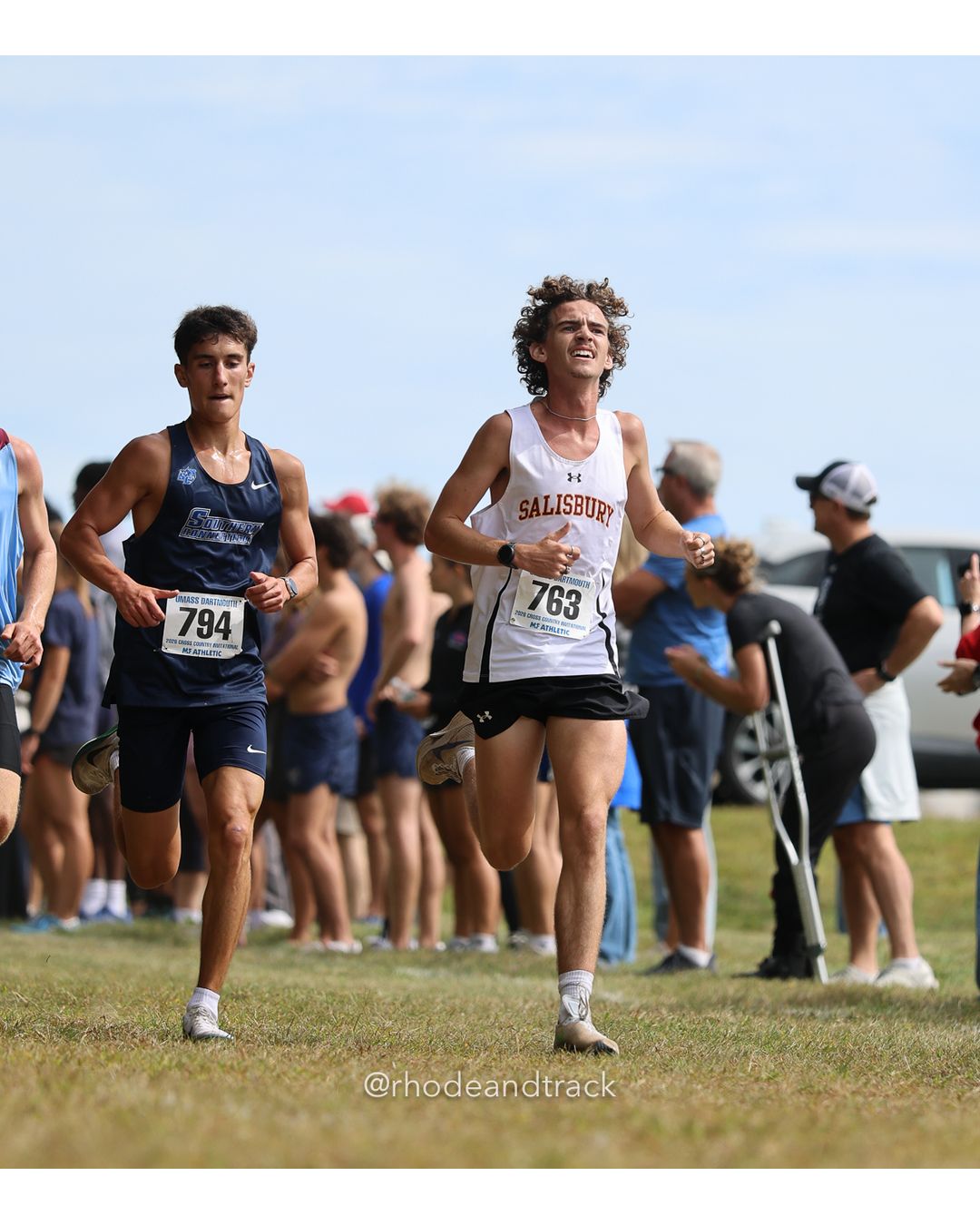#763 Seth Barron, Salisbury, 8k Run - Men (Gold-35:cap), P65, 26:13.67; #794 Breckin Burke, So. Conn. St., 8k Run - Men (Gold-35:cap), P47, 25:53.36 - 2026 UMass Dartmouth XC Invitational - UMass Dartmouth - Dartmouth, Massachusetts - September 19, 2026 File: ./260919-2026-UMass-Dartmouth-XC-Invitational-261-398A8475.jpg #763 Seth Barron, Salisbury, 8k Run - Men (Gold-35:cap), P65, 26:13.67; #794 Breckin Burke, So. Conn. St., 8k Run - Men (Gold-35:cap), P47,…