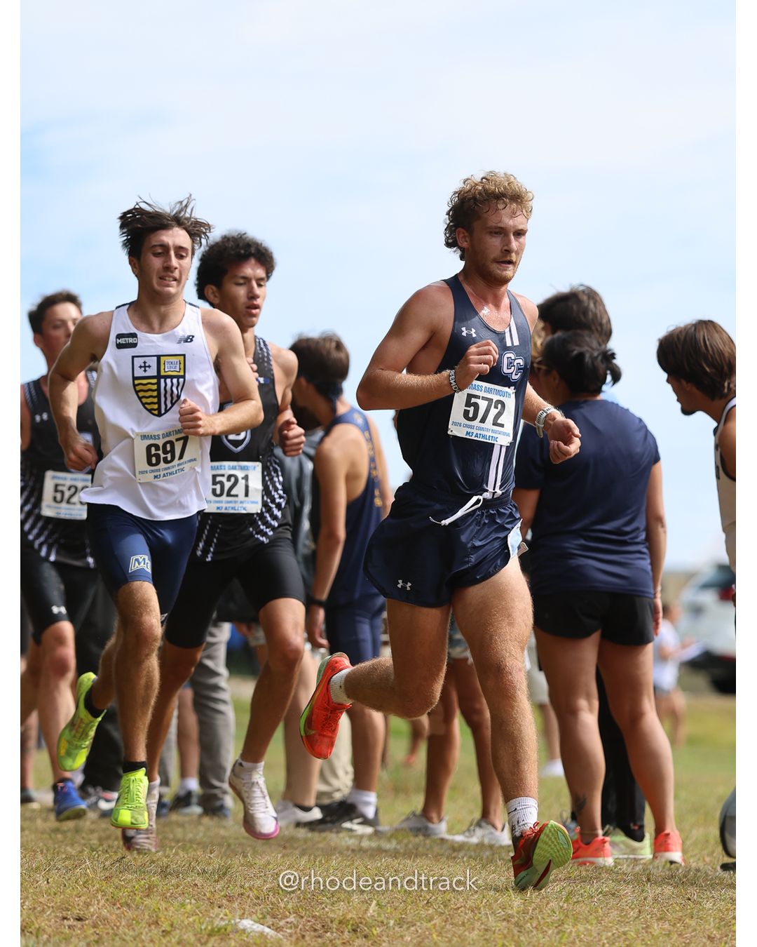 #572 Brendan Capodanno, Connecticut College, 8k Run - Men (Gold-35:cap), P30, 25:34.35; #697 Ben Smith, Merrimack, 8k Run - Men (Gold-35:cap), P0,; #521 Rocco Bueti, Bentley, 8k Run - Men (Gold-35:cap), P53, 25:57.54 - 2026 UMass Dartmouth XC Invitational - UMass Dartmouth - Dartmouth, Massachusetts - September 19, 2026 File: ./260919-2026-UMass-Dartmouth-XC-Invitational-271-398A8689.jpg #572 Brendan Capodanno, Connecticut College, 8k Run - Men (Gold-35:cap), P30, 25:34.35; #697 Ben Smith, Merrimack, 8k Run - Men (Gold-35:ca…