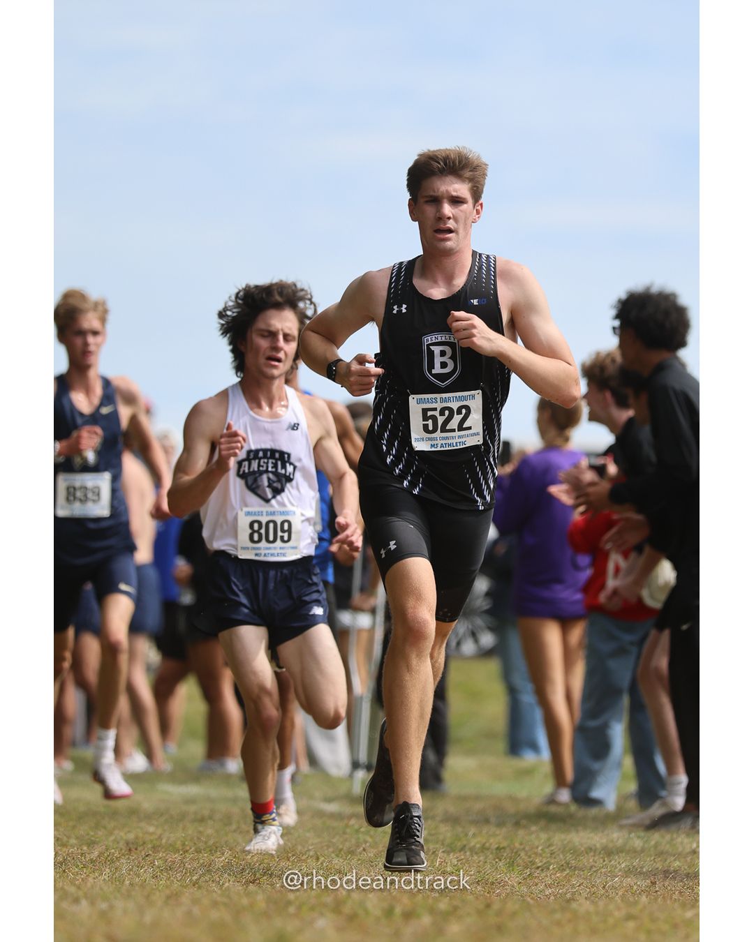#522 Anthony Cronin, Bentley, 8k Run - Men (Gold-35:cap), P79, 26:23.30; #809 Michael Katsikis, St. Anselm, 8k Run - Men (Gold-35:cap), P86, 26:33.35 - 2026 UMass Dartmouth XC Invitational - UMass Dartmouth - Dartmouth, Massachusetts - September 19, 2026 File: ./260919-2026-UMass-Dartmouth-XC-Invitational-282-398A8862.jpg #522 Anthony Cronin, Bentley, 8k Run - Men (Gold-35:cap), P79, 26:23.30; #809 Michael Katsikis, St. Anselm, 8k Run - Men (Gold-35:cap), P86…