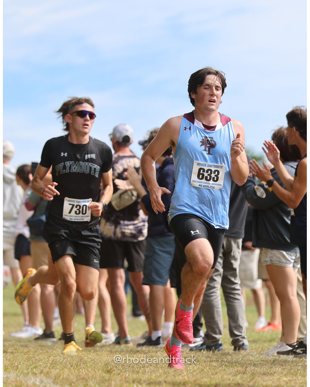 #633 John Viens, Franklin Pierce, 8k Run - Men (Gold-35:cap), P118, 27:06.33; #730 Noah Francis, Plymouth State, 8k Run - Men (Gold-35:cap), P107, 26:54.56 - 2026 UMass Dartmouth XC Invitational - UMass Dartmouth - Dartmouth, Massachusetts - September 19, 2026 File: ./260919-2026-UMass-Dartmouth-XC-Invitational-296-398A9102.jpg #633 John Viens, Franklin Pierce, 8k Run - Men (Gold-35:cap), P118, 27:06.33; #730 Noah Francis, Plymouth State, 8k Run - Men (Gold-35:cap)…
