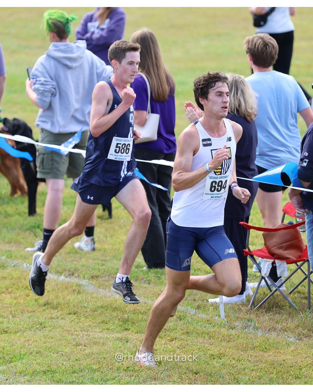 #694 Sean Moore, Merrimack, 8k Run - Men (Gold-35:cap), P43, 25:49.77; #586 Ronan Staab, Connecticut College, 8k Run - Men (Gold-35:cap), P44, 25:50.33 - 2026 UMass Dartmouth XC Invitational - UMass Dartmouth - Dartmouth, Massachusetts - September 19, 2026 File: ./260919-2026-UMass-Dartmouth-XC-Invitational-377-398A0680.jpg #694 Sean Moore, Merrimack, 8k Run - Men (Gold-35:cap), P43, 25:49.77; #586 Ronan Staab, Connecticut College, 8k Run - Men (Gold-35:cap), P…