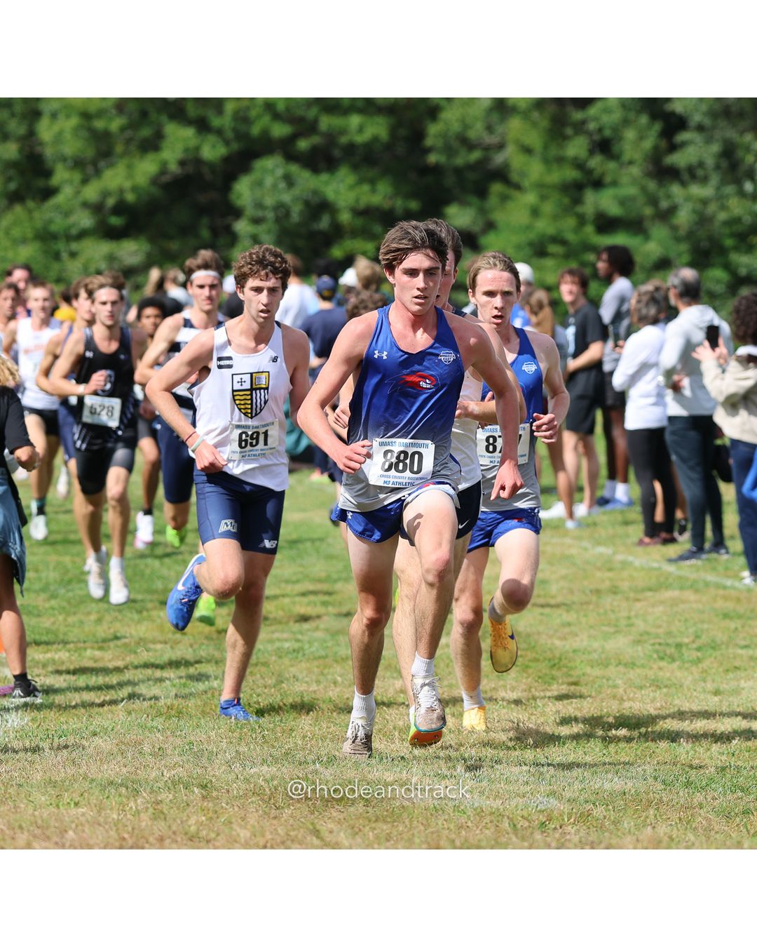 #880 Christopher Guerin, UMass Lowell, 8k Run - Men (Gold-35:cap), P8, 24:46.90; #691 Aidan Dupill, Merrimack, 8k Run - Men (Gold-35:cap), P4, 24:39.24 - 2026 UMass Dartmouth XC Invitational - UMass Dartmouth - Dartmouth, Massachusetts - September 19, 2026 File: ./260919-2026-UMass-Dartmouth-XC-Invitational-42-398A4420.jpg #880 Christopher Guerin, UMass Lowell, 8k Run - Men (Gold-35:cap), P8, 24:46.90; #691 Aidan Dupill, Merrimack, 8k Run - Men (Gold-35:cap),…