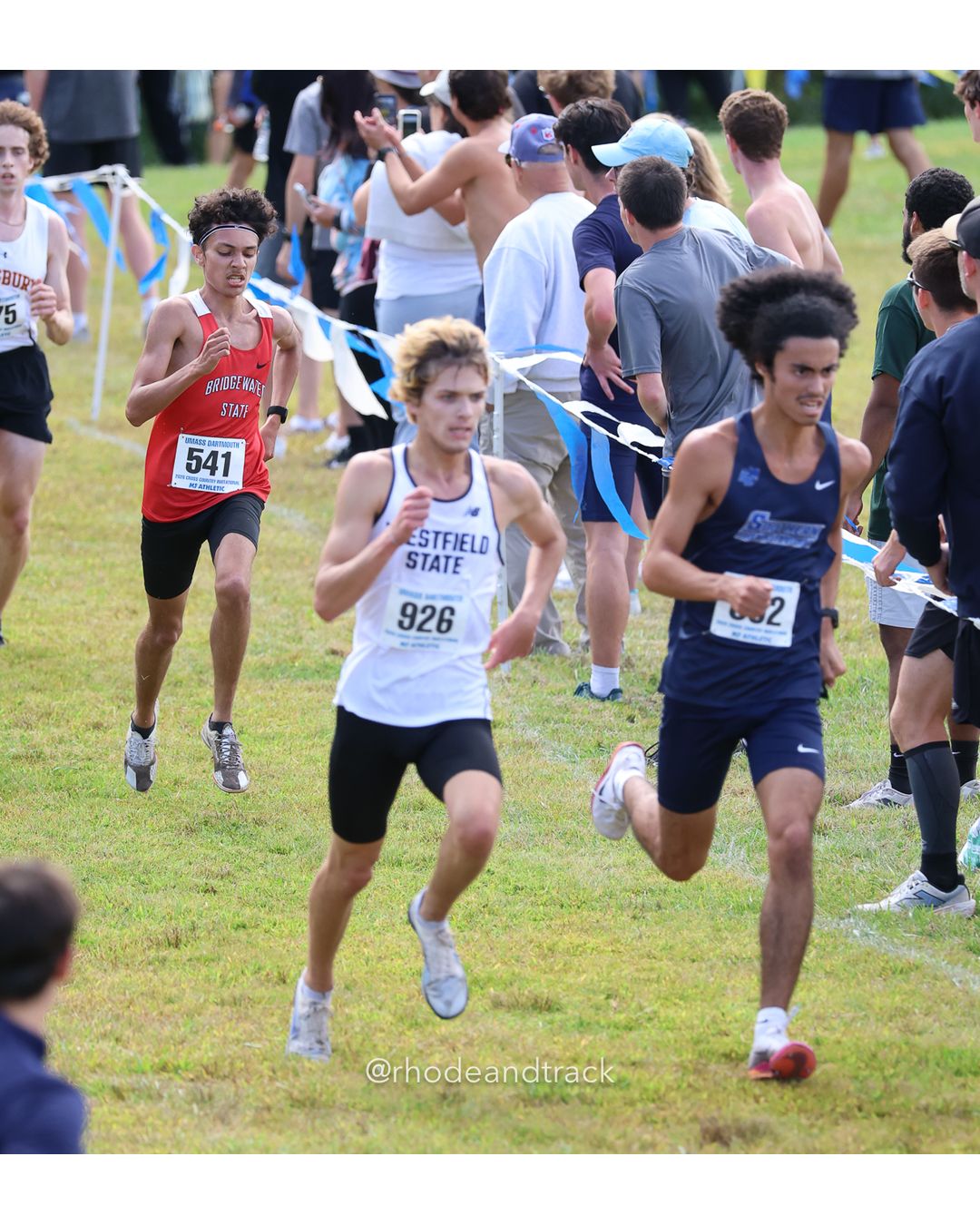 #926 Brendan Foster, Westfield State, 8k Run - Men (Gold-35:cap), P111, 26:58.94; #541 Tyler Amaral, Bridgewater St., 8k Run - Men (Gold-35:cap), P114, 27:02.09; #5 Darcy Derose, American Int'l, 6k Run - Women (Navy-45:cap), P176, 37:12.86 - 2026 UMass Dartmouth XC Invitational - UMass Dartmouth - Dartmouth, Massachusetts - September 19, 2026 File: ./260919-2026-UMass-Dartmouth-XC-Invitational-435-398A1677.jpg #926 Brendan Foster, Westfield State, 8k Run - Men (Gold-35:cap), P111, 26:58.94; #541 Tyler Amaral, Bridgewater St., 8k Run - Men (Gold-35…
