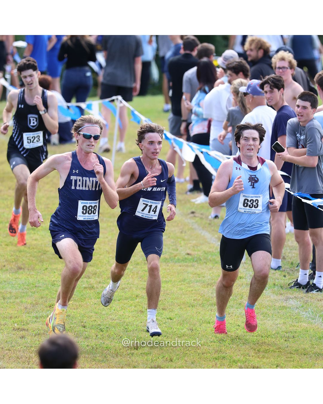 #714 Thomas Conklin, New Haven, 8k Run - Men (Gold-35:cap), P117, 27:05.41; #633 John Viens, Franklin Pierce, 8k Run - Men (Gold-35:cap), P118, 27:06.33 - 2026 UMass Dartmouth XC Invitational - UMass Dartmouth - Dartmouth, Massachusetts - September 19, 2026 File: ./260919-2026-UMass-Dartmouth-XC-Invitational-439-398A1731.jpg #714 Thomas Conklin, New Haven, 8k Run - Men (Gold-35:cap), P117, 27:05.41; #633 John Viens, Franklin Pierce, 8k Run - Men (Gold-35:cap), P…