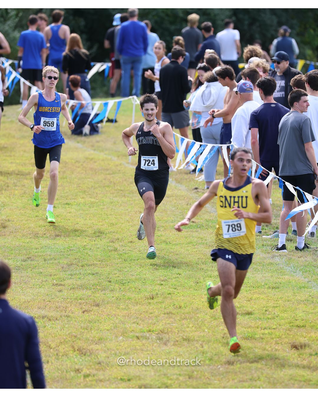 #789 Brady Harker, SNHU, 8k Run - Men (Gold-35:cap), P143, 27:44.49; #959 Ryan Wing, Worcester State, 8k Run - Men (Gold-35:cap), P146, 27:46.63; #724 Nathan Beauregard, Plymouth State, 8k Run - Men (Gold-35:cap), P144, 27:45.45 - 2026 UMass Dartmouth XC Invitational - UMass Dartmouth - Dartmouth, Massachusetts - September 19, 2026 File: ./260919-2026-UMass-Dartmouth-XC-Invitational-460-398A2278.jpg #789 Brady Harker, SNHU, 8k Run - Men (Gold-35:cap), P143, 27:44.49; #959 Ryan Wing, Worcester State, 8k Run - Men (Gold-35:cap), P146, 27:…