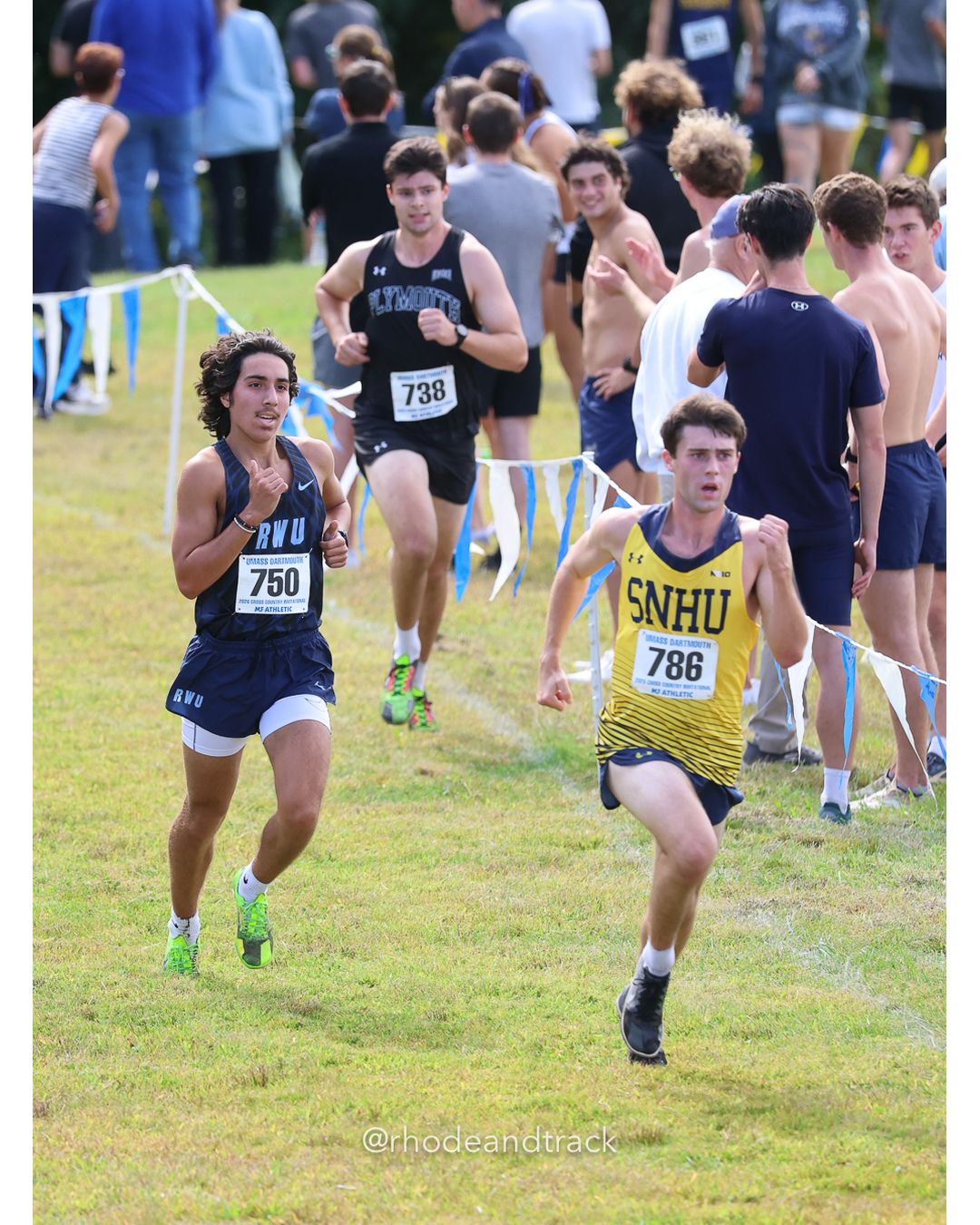 #786 Marcus Clark, SNHU, 8k Run - Men (Gold-35:cap), P147, 27:49.72; #750 Andrew Frenette, Roger Williams, 8k Run - Men (Gold-35:cap), P150, 27:52.33; #738 Peter Swain, Plymouth State, 8k Run - Men (Gold-35:cap), P151, 27:54.62 - 2026 UMass Dartmouth XC Invitational - UMass Dartmouth - Dartmouth, Massachusetts - September 19, 2026 File: ./260919-2026-UMass-Dartmouth-XC-Invitational-463-398A2359.jpg #786 Marcus Clark, SNHU, 8k Run - Men (Gold-35:cap), P147, 27:49.72; #750 Andrew Frenette, Roger Williams, 8k Run - Men (Gold-35:cap), P150…